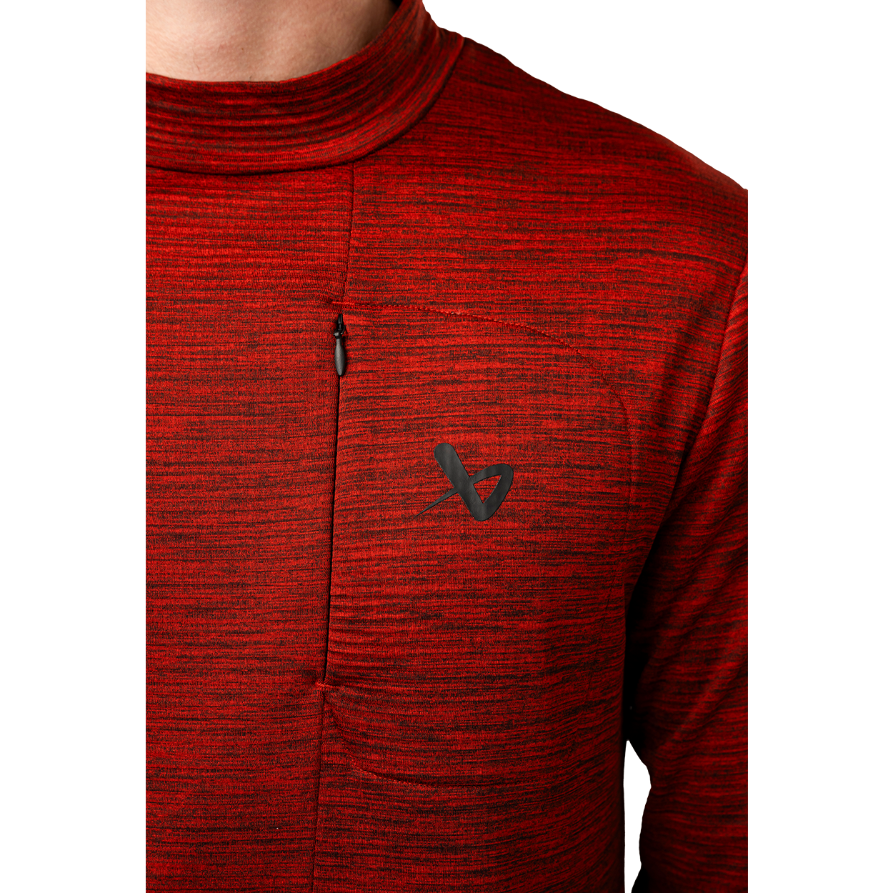 Bauer FLC Mock Neck Long Sleeve Shirt for Men - Comfortable Hockey Practice & Casual Wear - Senior Hockey Jersey for Training & Street Style