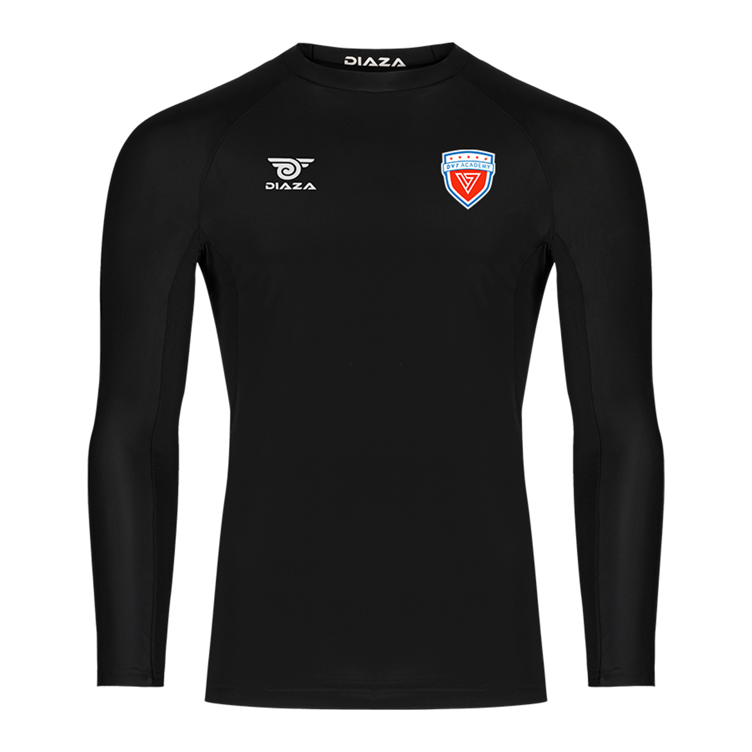 DV7 School Compression Top for Women - Breathable & Supportive Workout Shirt (Black) - Perfect for Gym, Yoga & Running