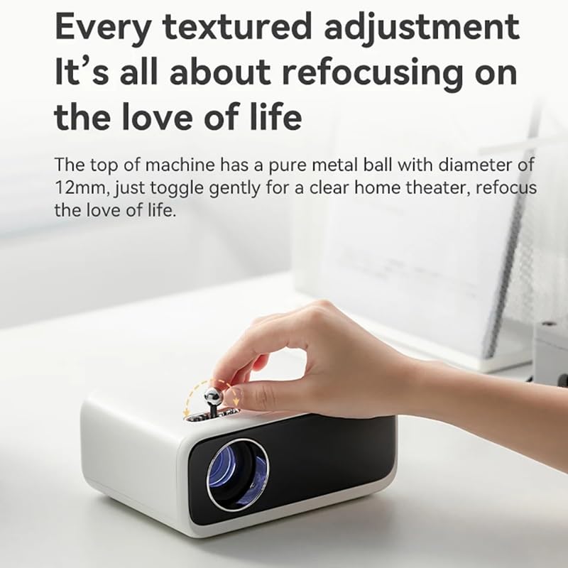 QUYNAGER Mini Portable 720P Smart LED Projector - 250 ANSI Lumens, Home Theater Video Beam for Movies & Gaming | Ideal for Indoor Entertainment, Backyard Movie Nights, and Office Presentations