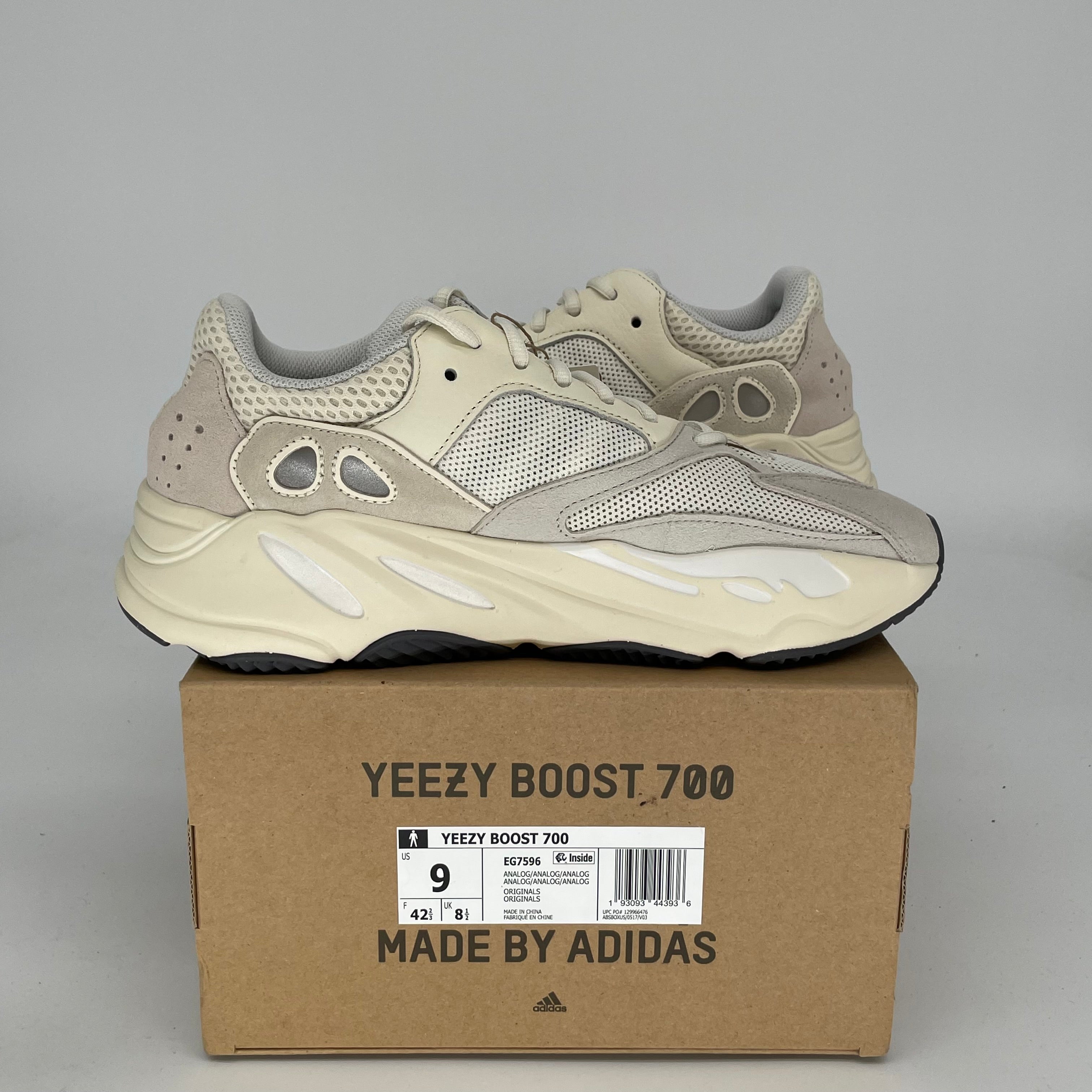 Adidas Yeezy Boost 700 'Analog' Men's Sneakers - Size 9 (EG7596) | Comfortable Running Shoes for Casual Wear & Street Style Fashion