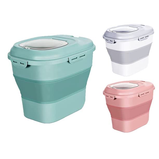 25kg Airtight Rice Storage Container - Large Grain Dispenser for Rice, Pulses & Whole Grains | Insect-Proof, Anti-Mildew & Oxidation-Resistant | Kitchen Pantry Organization & Bulk Food Storage (Multicolor)