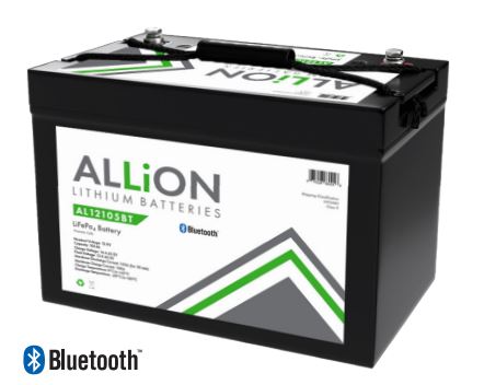 ALLiON 12V 105Ah LiFePO4 Deep Cycle Lithium Battery for RV, Marine, Solar Power & Off-Grid Applications - Long Lasting Rechargeable Power Solution