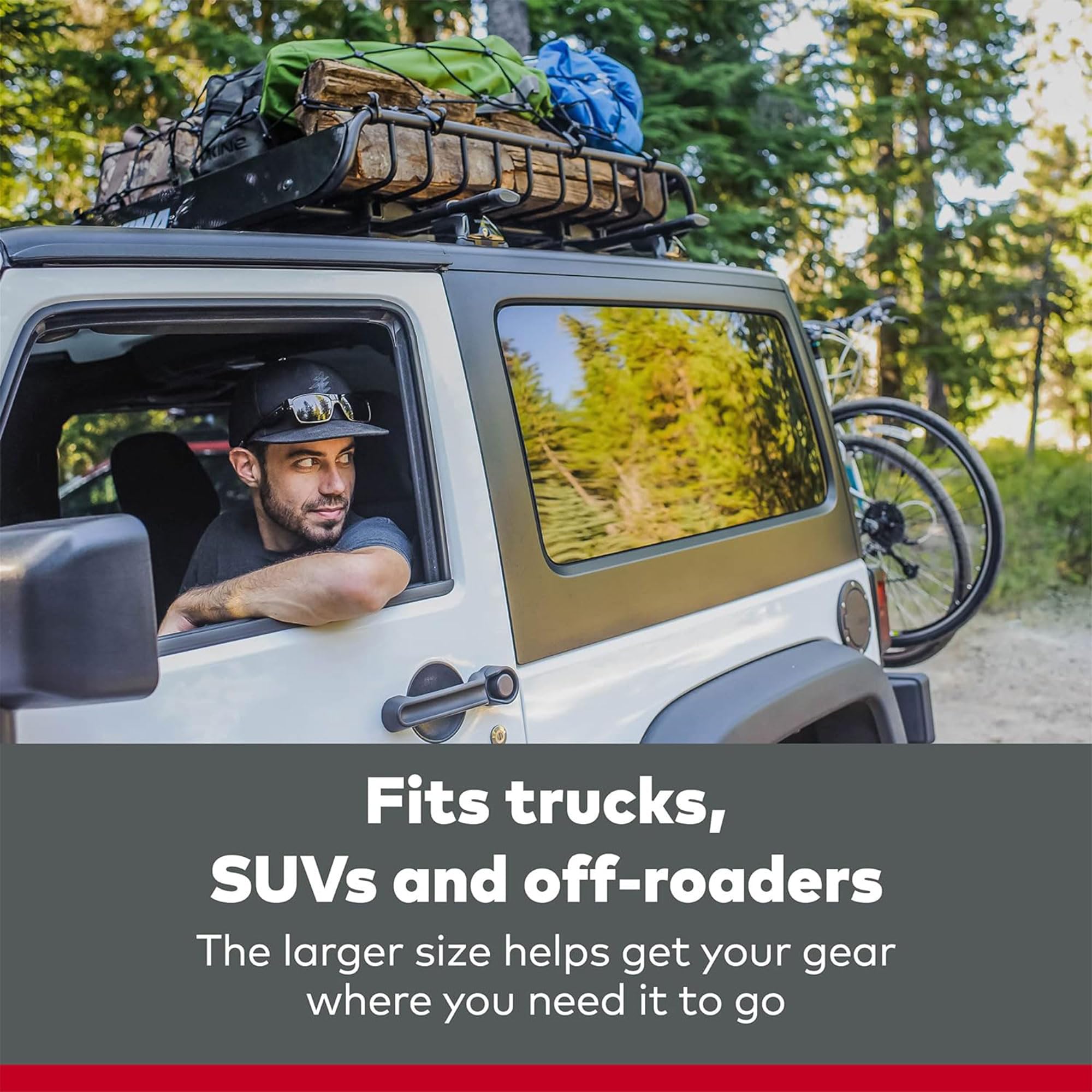 YAKIMA MegaWarrior Roof Cargo Basket - Heavy Duty Steel Rack for SUV, Truck & Van - Perfect for Camping Gear, Luggage & Outdoor Equipment Storage