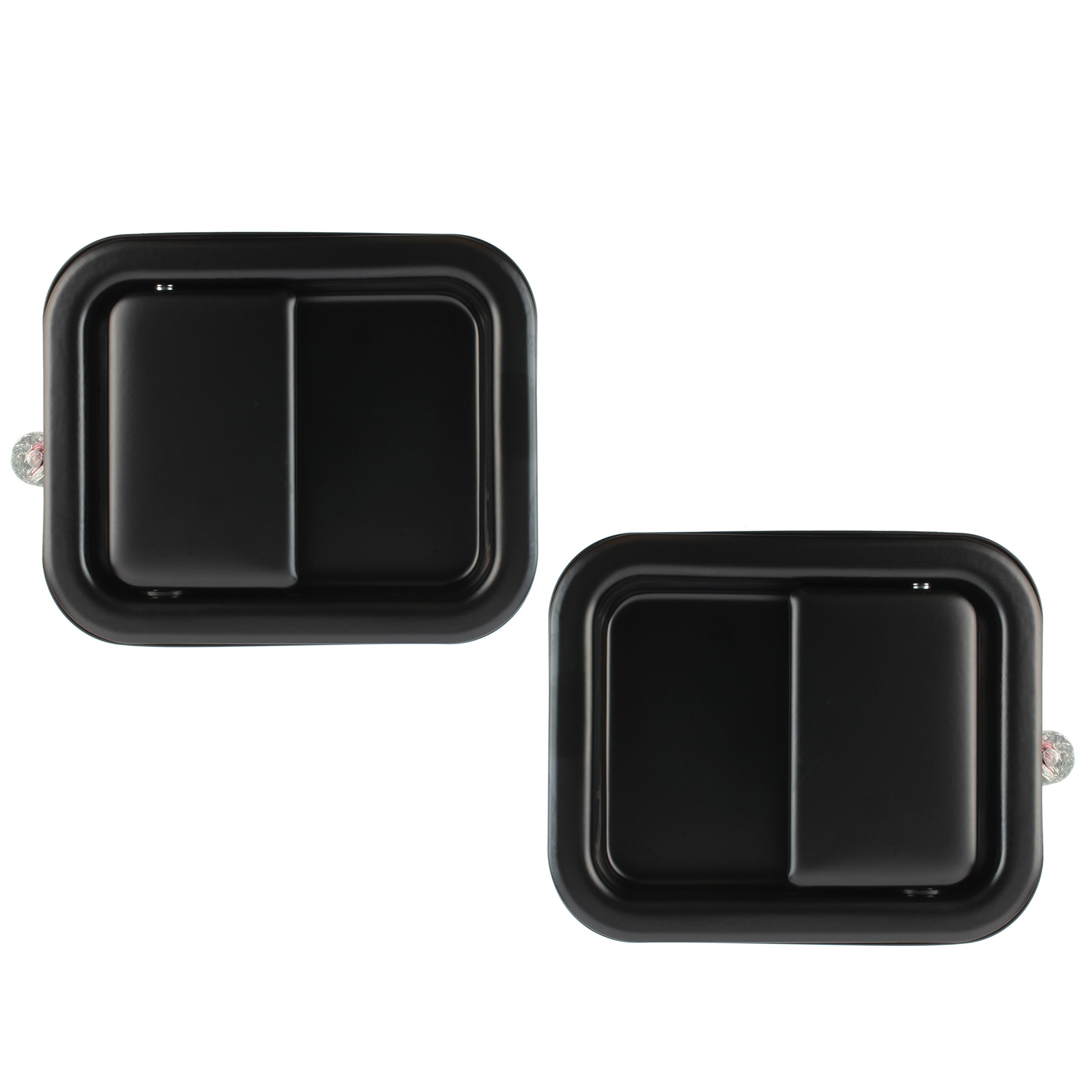 IAMAUTO 82796 Wrangler Door Handle Pair 1991-2006 YJ TJ - Heavy Duty Metal for Off-Roading