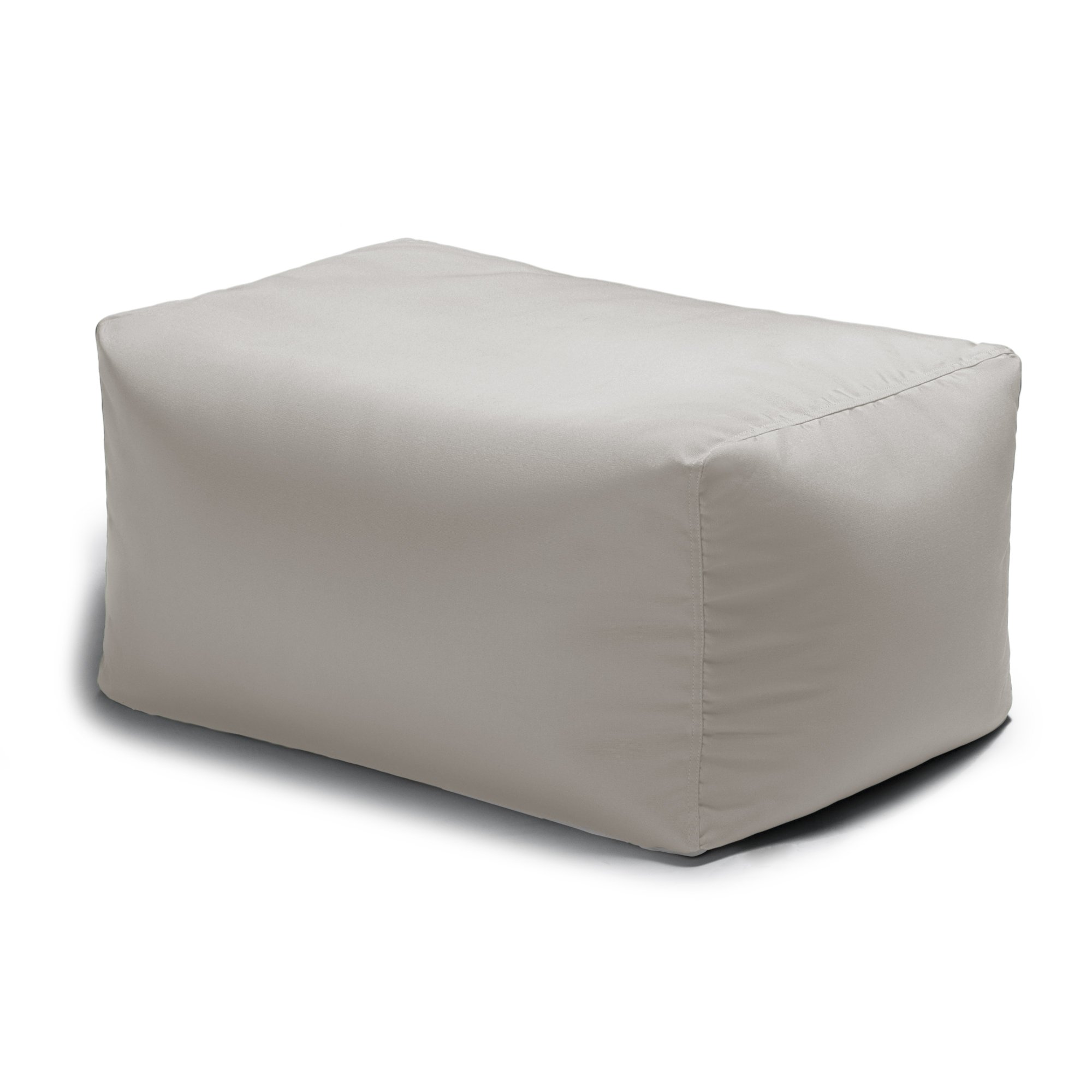 Jaxx Ponce Outdoor Bean Bag Lounge Chair with Ottoman - Waterproof Pearl Fabric - Perfect for Patio, Poolside, Backyard & Beach Relaxation