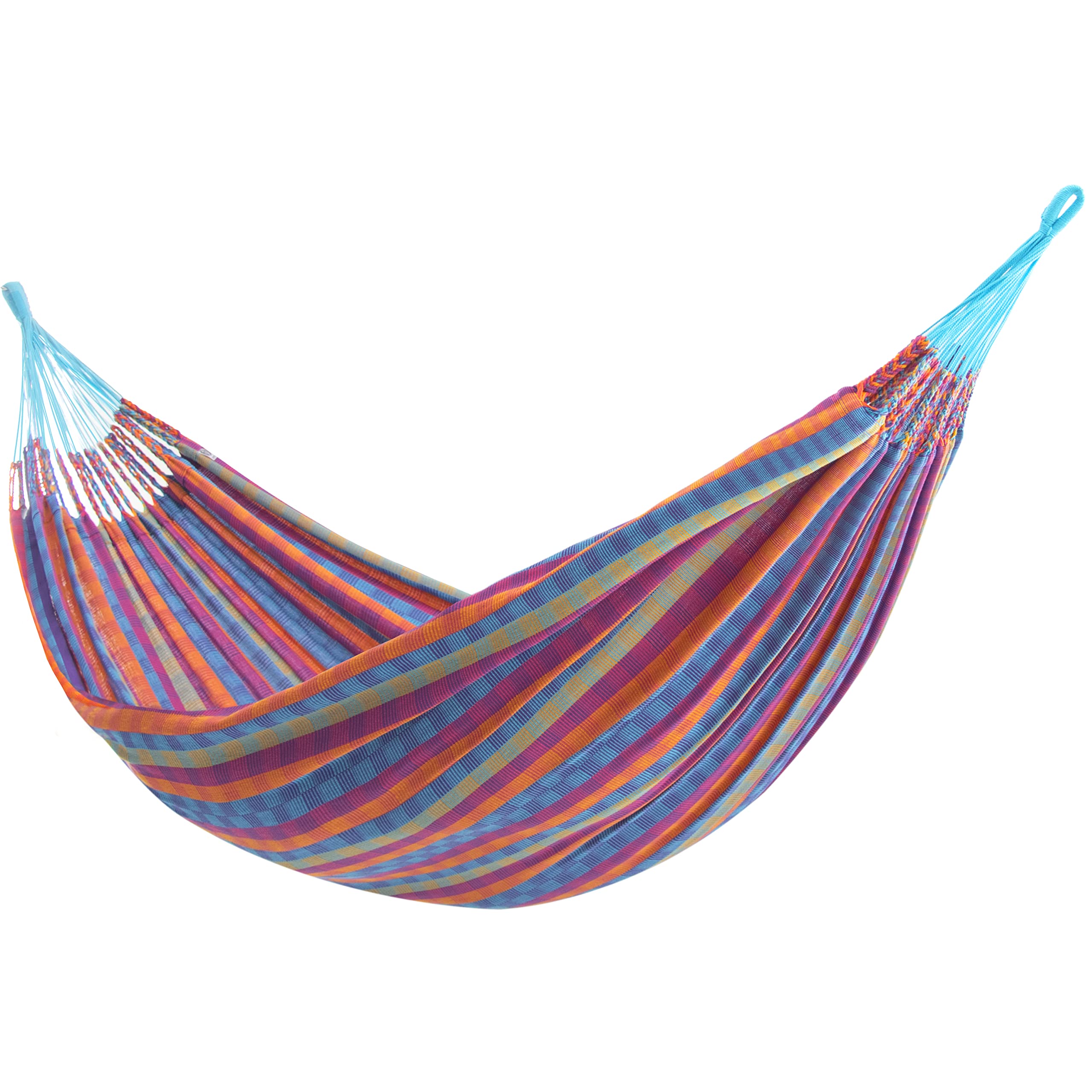 Vivere Latin Hammock Collection – Vibrant 100% Cotton Double Hammock for 2 Adults, 450 lb Weight Capacity (Bella Vida) – Perfect for Backyard, Camping & Beach Relaxation