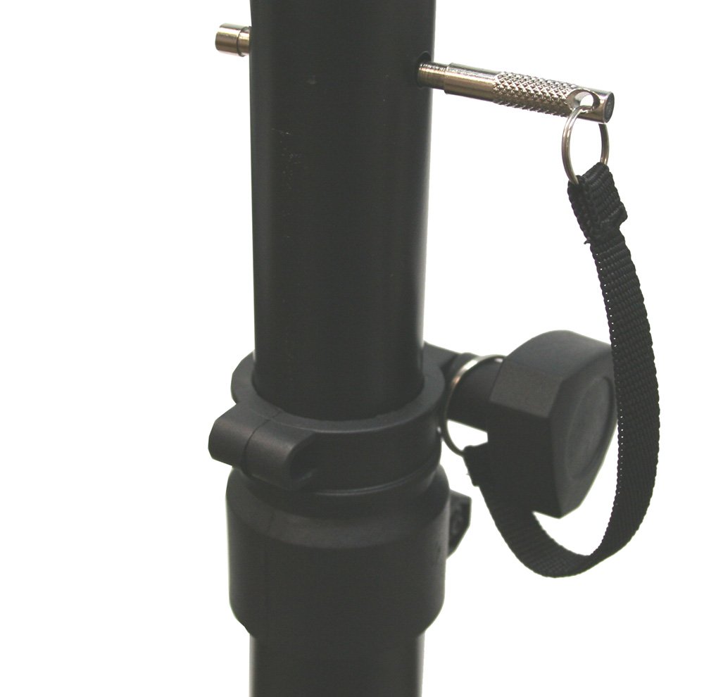 Pro Audio Mobile DJ PA Speaker Stands - 6 Foot Adjustable Height Tripod with (2) Adapter Brackets | Heavy Duty Speaker Stands for Live Performances, DJ Gigs, and Outdoor Events | American Sound Connection