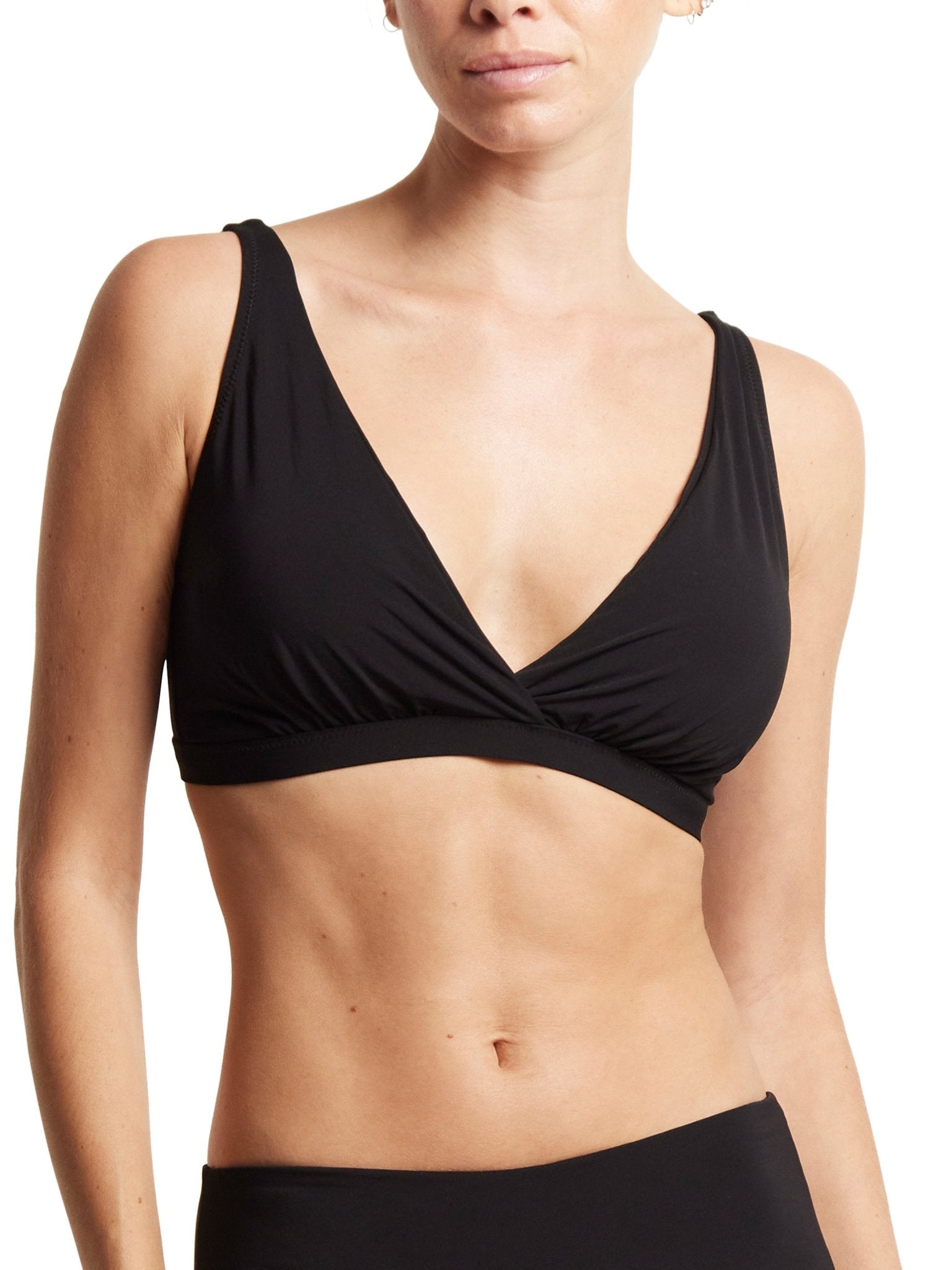 Plunge Swim Top for Women - Sexy Deep V Neck Bikini Top - Perfect for Beach, Pool, and Summer Vacations