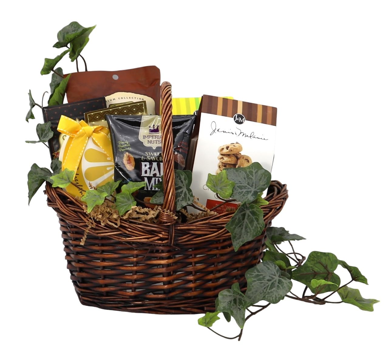 Gourmet Birthday Gift Basket for Seniors - Premium Snacks & Drinks Gift Set - Perfect for Retirement Parties, Elderly Care Packages & Thoughtful Presents