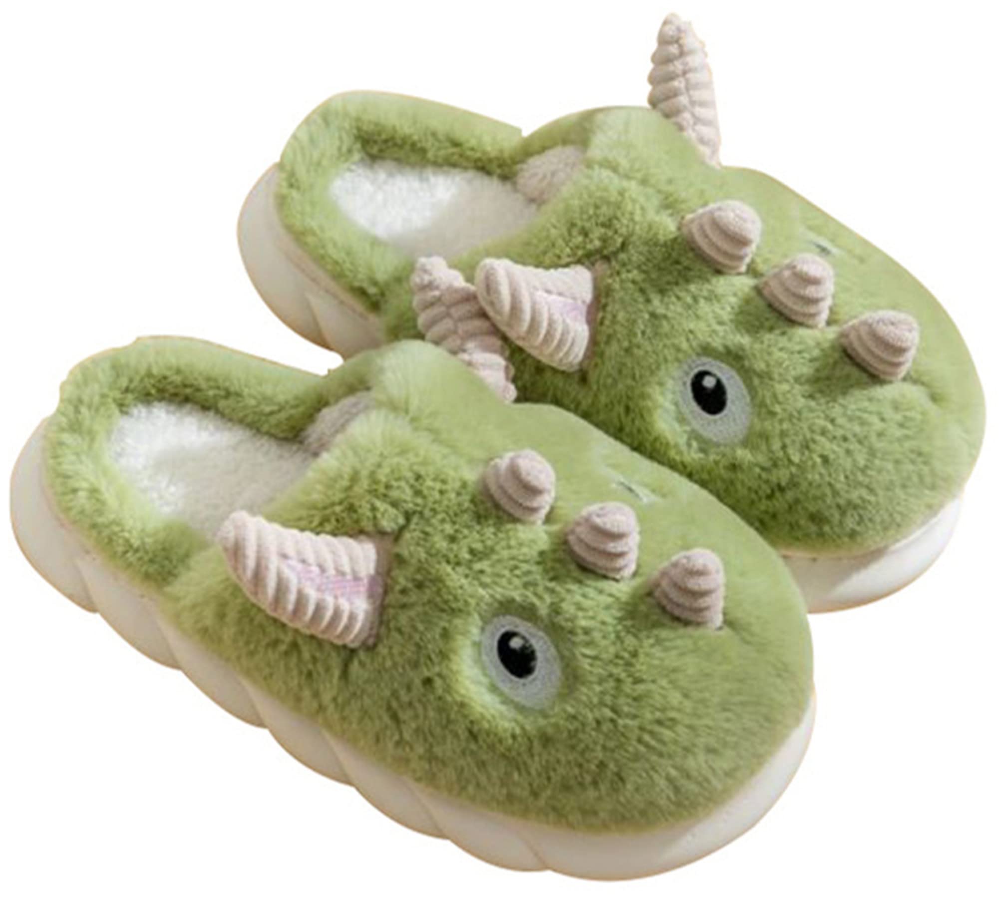 Cozy Women's Animal Slippers - Warm Plush Sheep & Dinosaur House Slippers for Winter - Funny Fuzzy Indoor/Outdoor Thermal Slippers for Home, Gifts & Lounge Wear