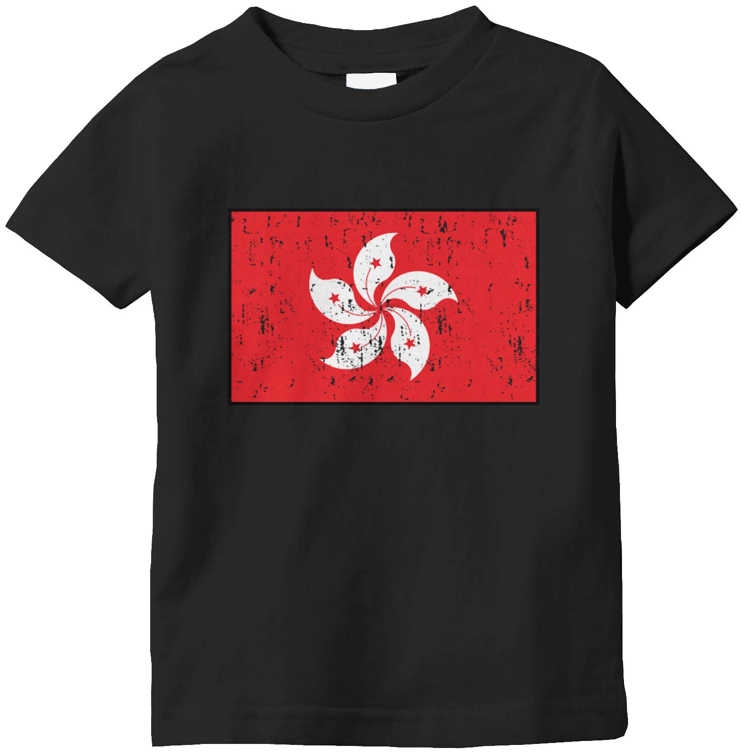 Amdesco Hong Kong Flag Baby T-Shirt - Soft Cotton Infant Bodysuit for Boys & Girls - Perfect for National Day Celebrations & Cultural Events