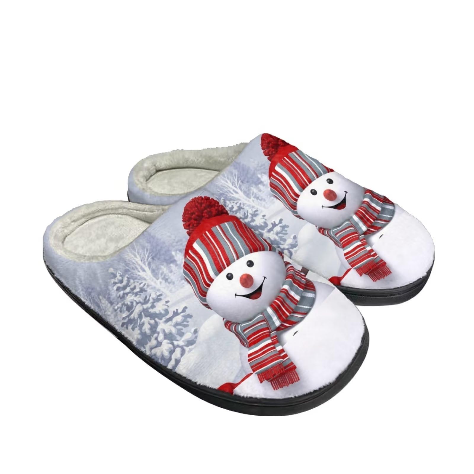 **Women's & Men's Warm Flannel Slippers - Indoor & Outdoor Comfortable House Clogs for Winter - Perfect for Lounging, Home Use & Quick Outdoor Errands**