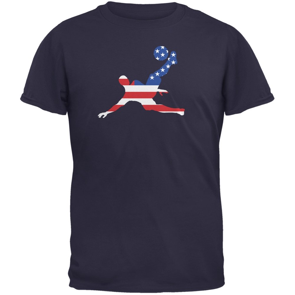 USA Soccer T-Shirt - Navy Adult Small for Fans & Games