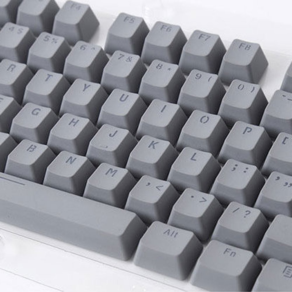 High-Quality Doubleshot PBT Spacebar 104 Keycaps - Backlit Compatible with Cherry MX Mechanical Keyboard (Gray) - Perfect for Gaming, Typing & Office Work