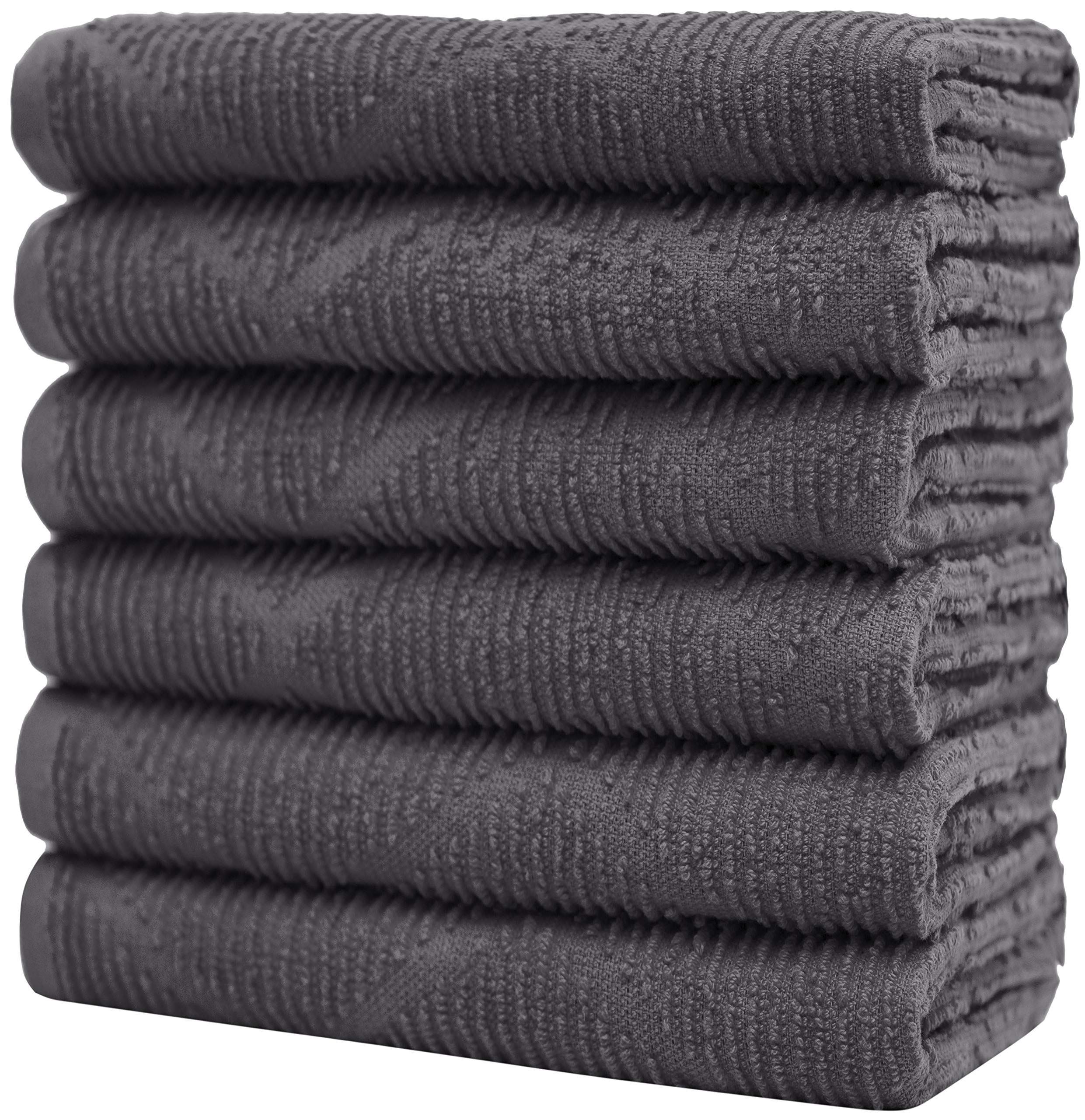 Premium Cotton Kitchen Towels Set (6 Pack, 16