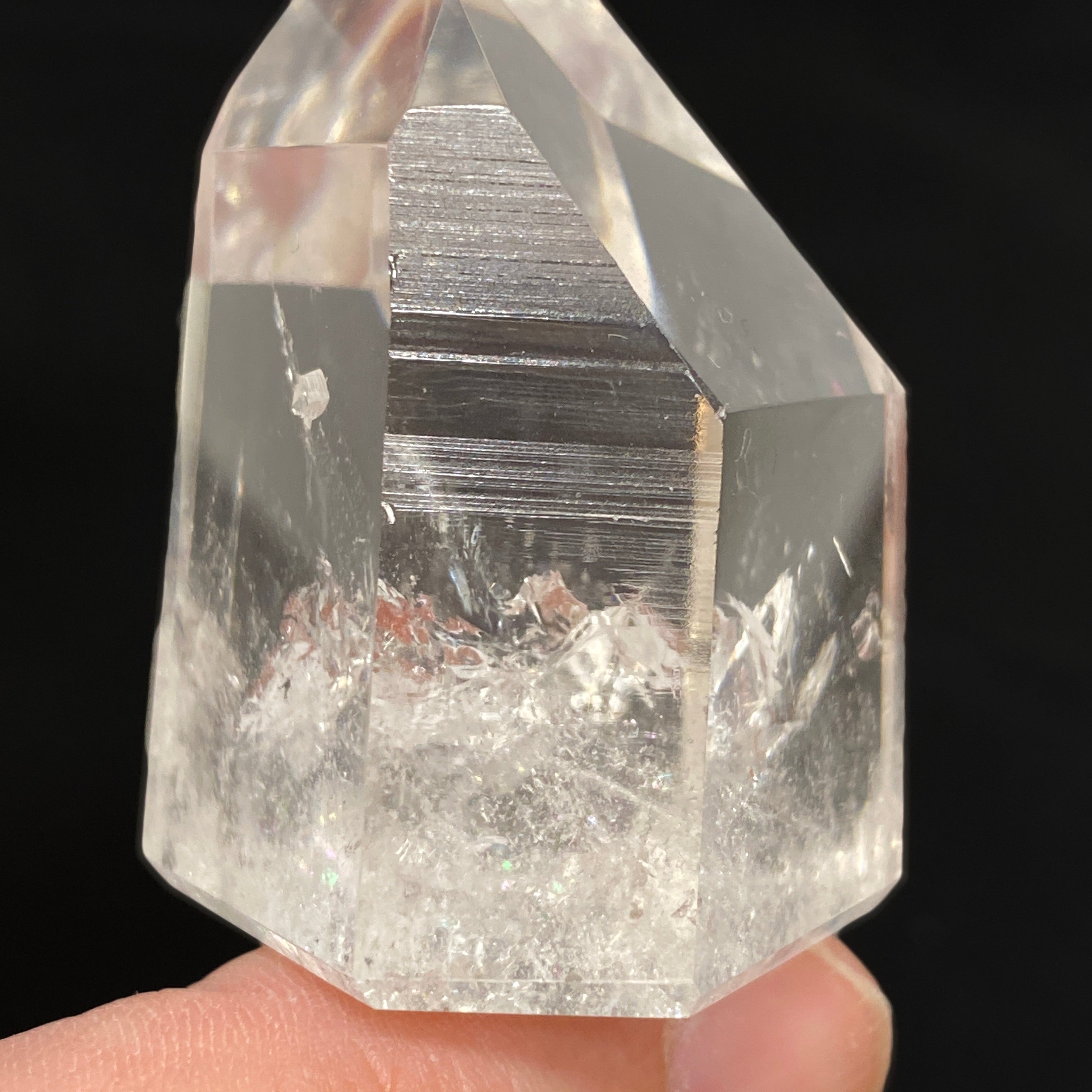 Lemurian Seed Crystal Polished Point - 74g 47x38mm Natural Healing Stone for Meditation, Energy Work & Spiritual Growth - Perfect for Home Decor, Yoga Spaces & Crystal Collections