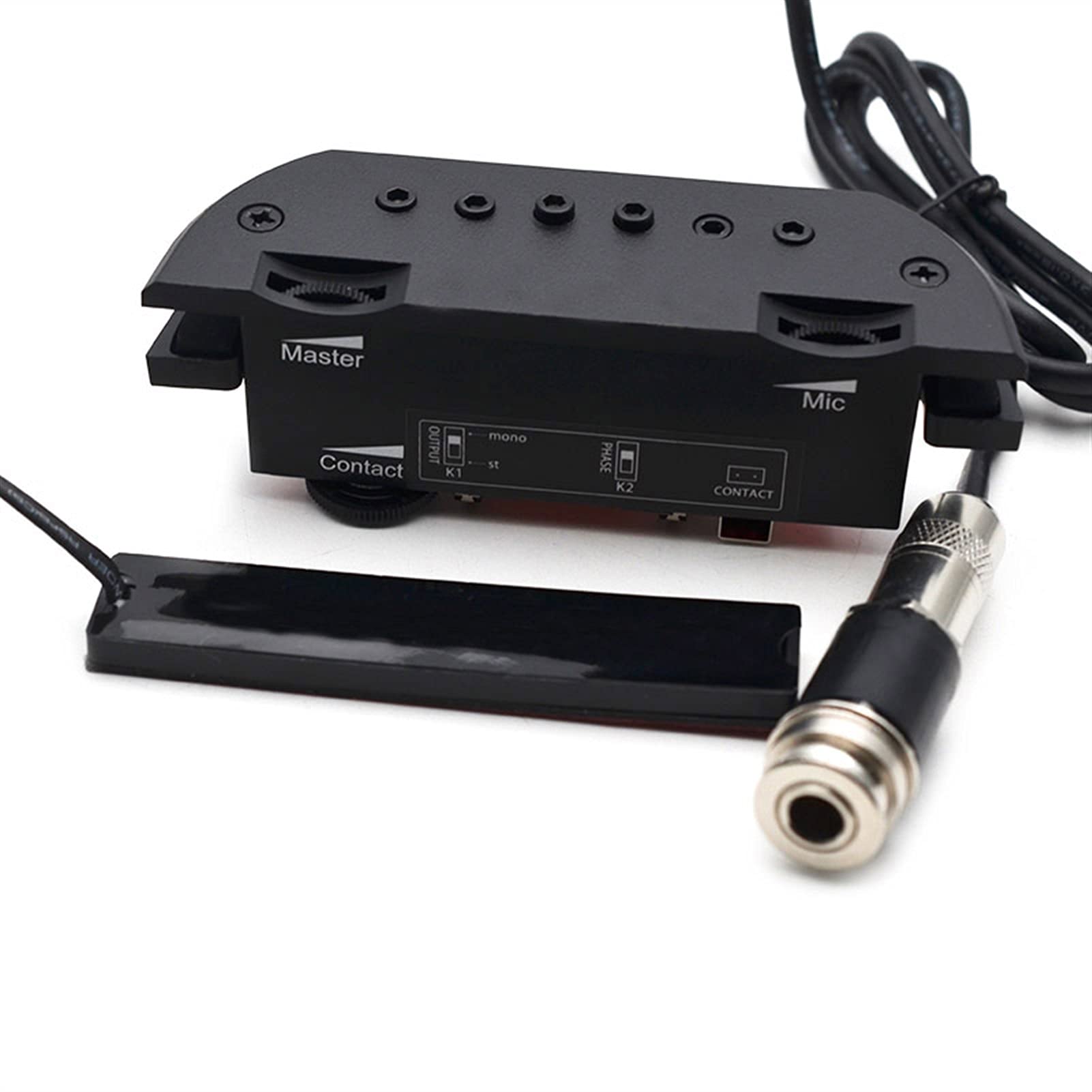 Acoustic Guitar Piezo Pickup - Under Saddle Pickup with End Pin Jack Output for Acoustic & Electro-Acoustic Guitars | Perfect for Live Performances & Studio Recording
