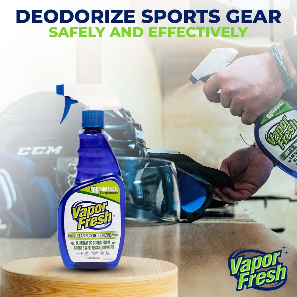 Natural Sports Gear Odor Eliminator Spray - Plant-Based Cleaner & Deodorizer for Boxing Gloves, Gym Equipment, Shoes & More | 16 Fl Oz (3-Pack) | Perfect for Athletes, Gym Enthusiasts & Active Lifestyles
