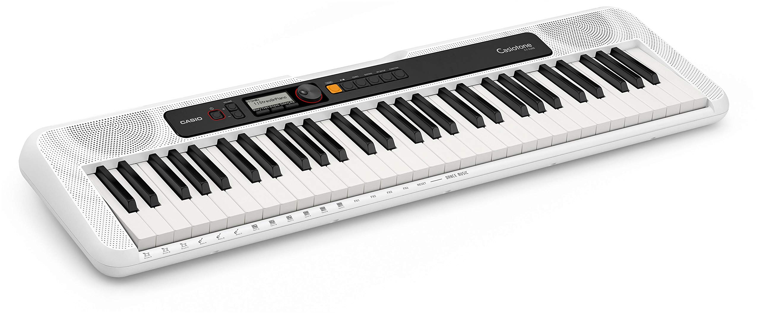 Casio Casiotone CT-S200 61-Key Portable Keyboard Piano - White Bundle with Stand, Bench, Headphones & Accessories for Beginners | Home, Studio & Travel Use