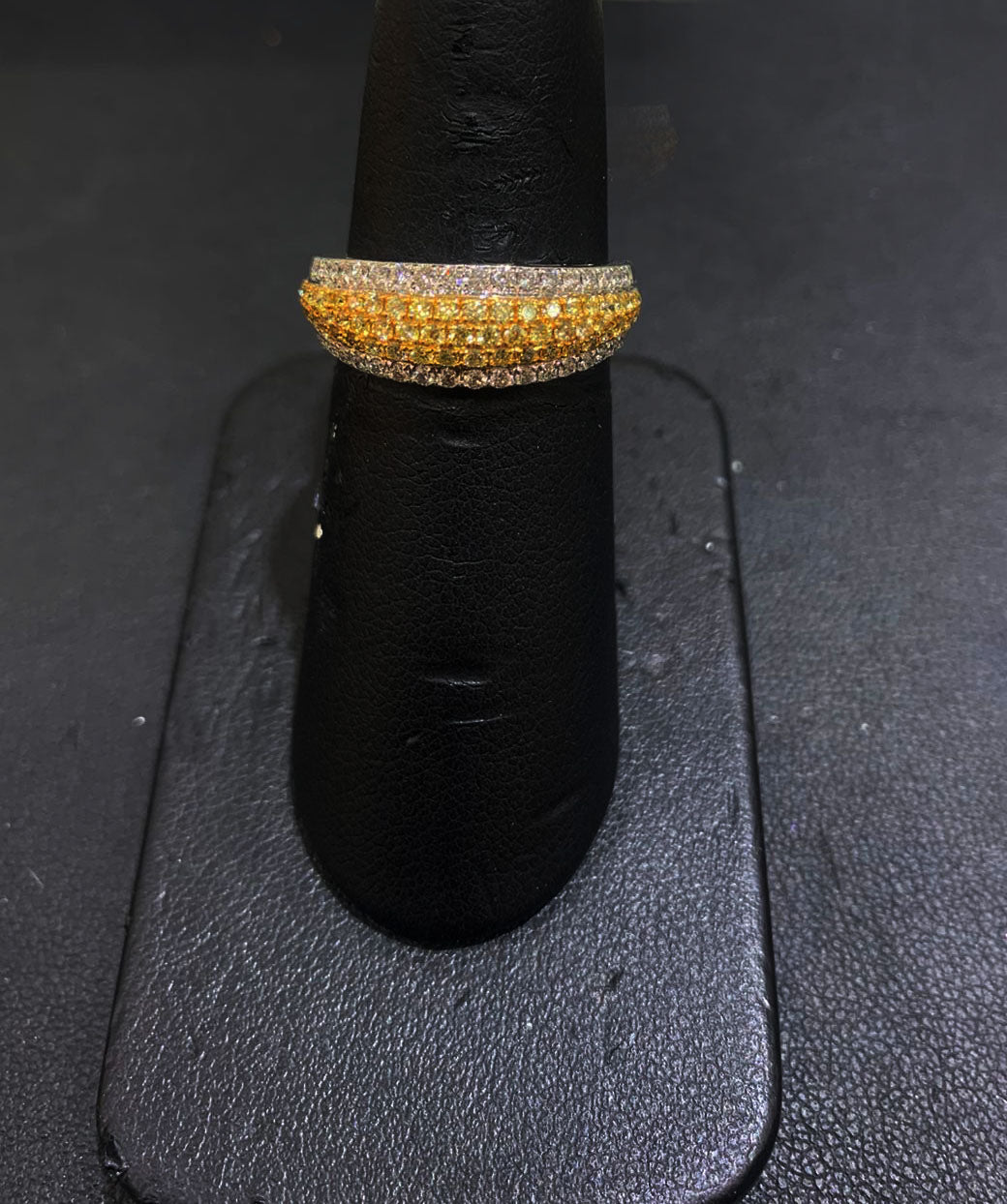 14K White Gold Yellow Diamond Ring for Women - Elegant Solitaire Engagement & Wedding Band - Perfect for Proposals, Anniversaries, and Special Occasions