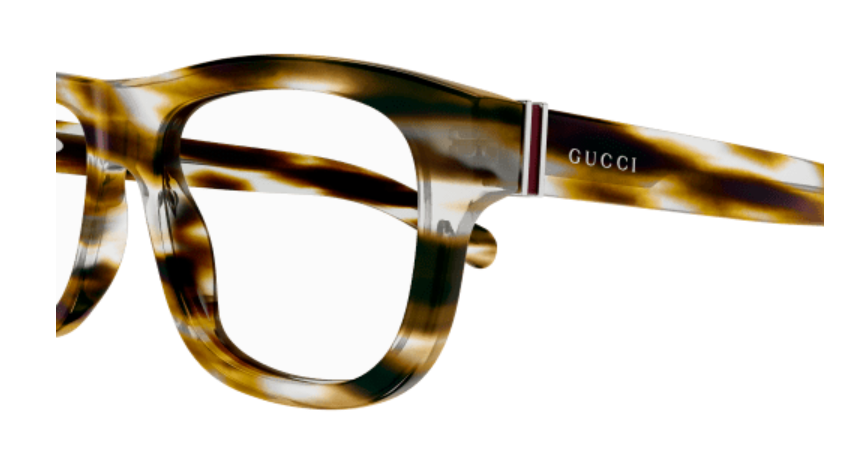 Gucci GG1509O 003 Havana Square Men's Eyeglasses - Classic Designer Frames for Men | Perfect for Business, Casual & Everyday Wear