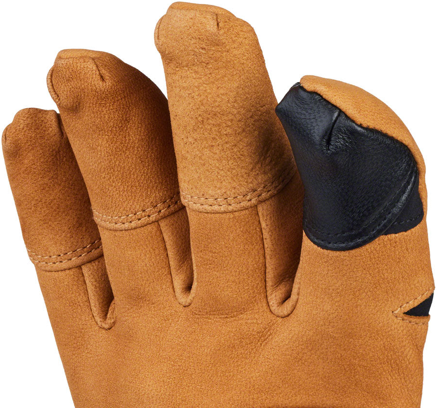 45NRTH 2024 Sturmfist 5 LTR Leather Gloves - Tan/Black, Full Finger, Small Size - Winter Cycling, Motorcycle Riding & Cold Weather Outdoor Activities