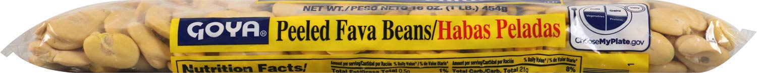 Goya Foods Peeled Fava Beans, Dry, 16 Ounce (Pack of 24) | Premium Dried Broad Beans for Cooking | Perfect for Stews, Salads & Mediterranean Recipes