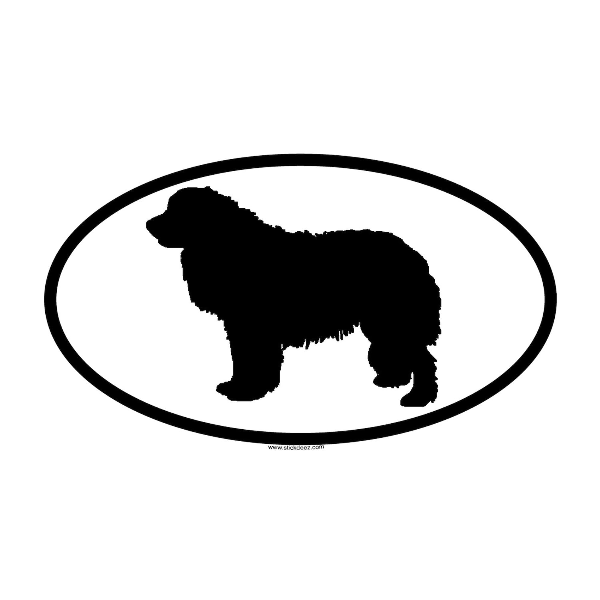 LEONBERGER Oval Car Bumper Sticker - Durable Decal for Vehicles & Laptops