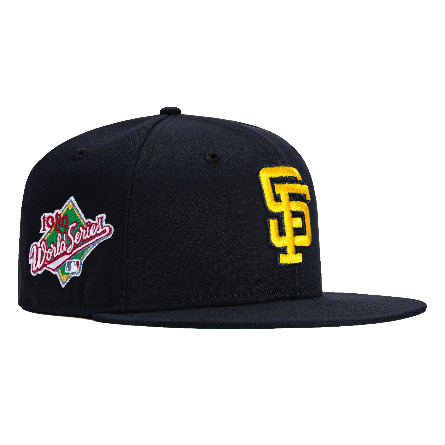 New Era 59Fifty MLB San Francisco Giants 1989 World Series Patch Snapback Hat - Navy & Gold Baseball Cap for Men, Women | Officially Licensed Fan Gear for Games, Collecting & Streetwear Fashion