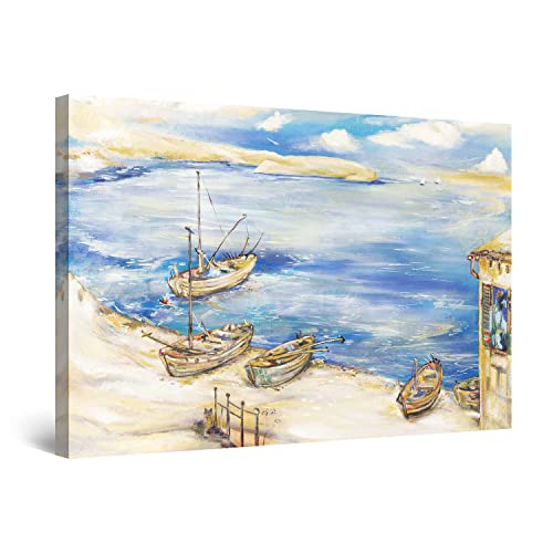 Beige Blue Harbor