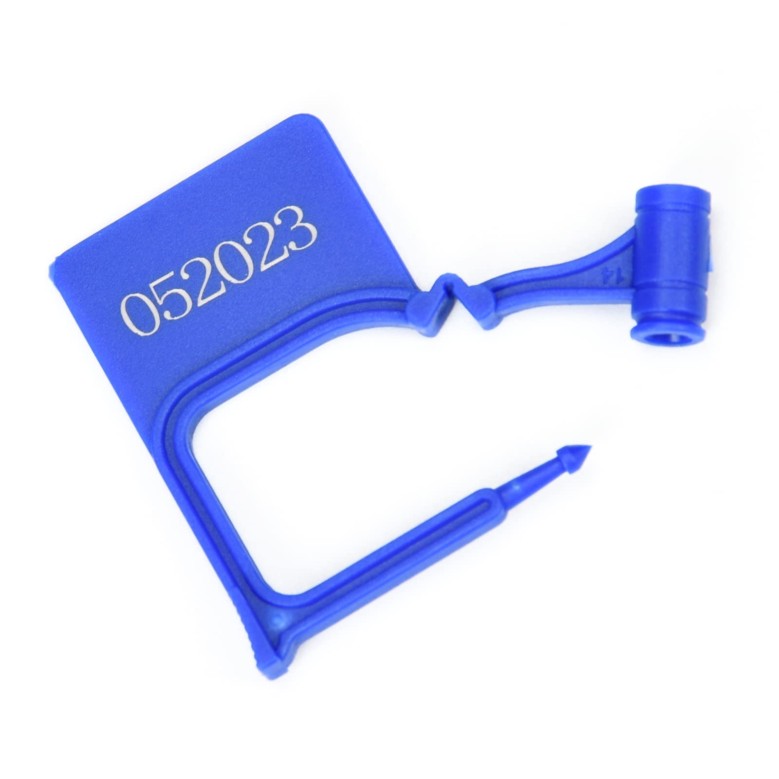 1000 PCS Blue Tamper Proof Plastic Security Padlock Seals - Numbered Disposable Safety Locks for Luggage, Medical Supplies & Clothing | Ideal for Hospitals, Warehouses & Travel Security