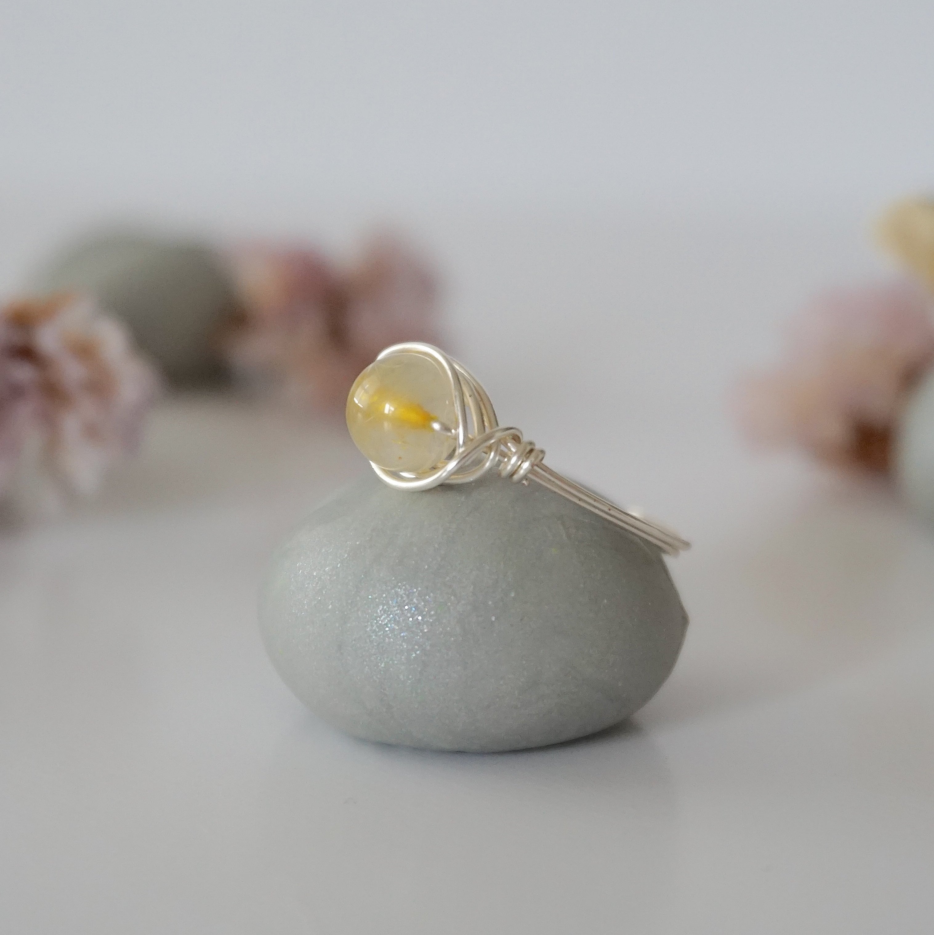 Simple Citrine Birthstone Ring for Women - Elegant November Birthstone Jewelry Gift for Mom, Sister, Wife | Perfect for Birthdays, Anniversaries & Everyday Wear