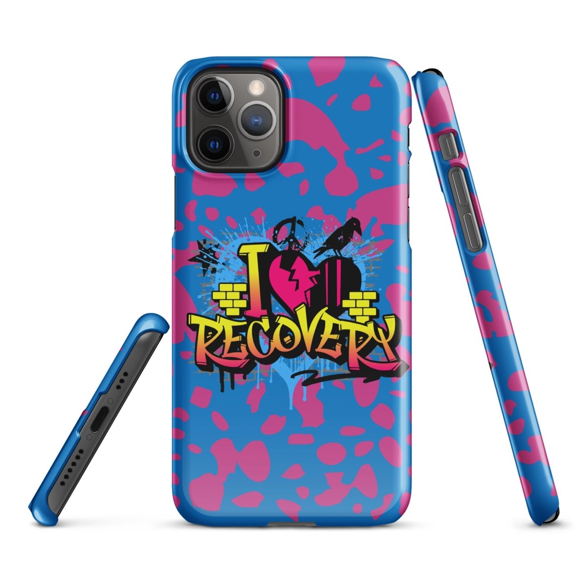 I Love Recovery iPhone Snap Case - Sobervation - Durable Protective Cover for iPhone - Perfect for Sober Living & Recovery Support