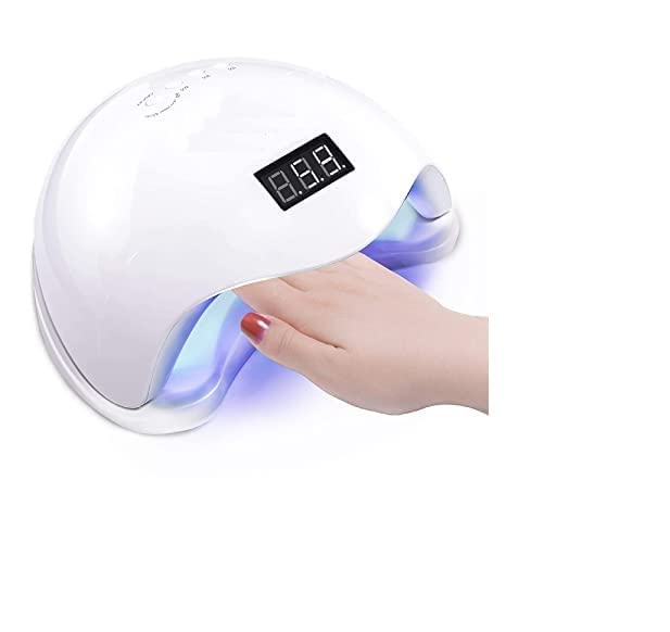 TREZA CARE Professional LED UV Nail Lamp for Gel Polish - 4 Timer Settings, Fast Curing for Salon & Home Manicures