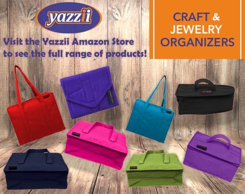 Yazzii 100 Spool Thread Organizer - Portable Sewing Thread Storage Bag with Clear Pockets - Aqua Blue for Embroidery, Quilting & Crafting - Perfect for Travel & Home Sewing Projects