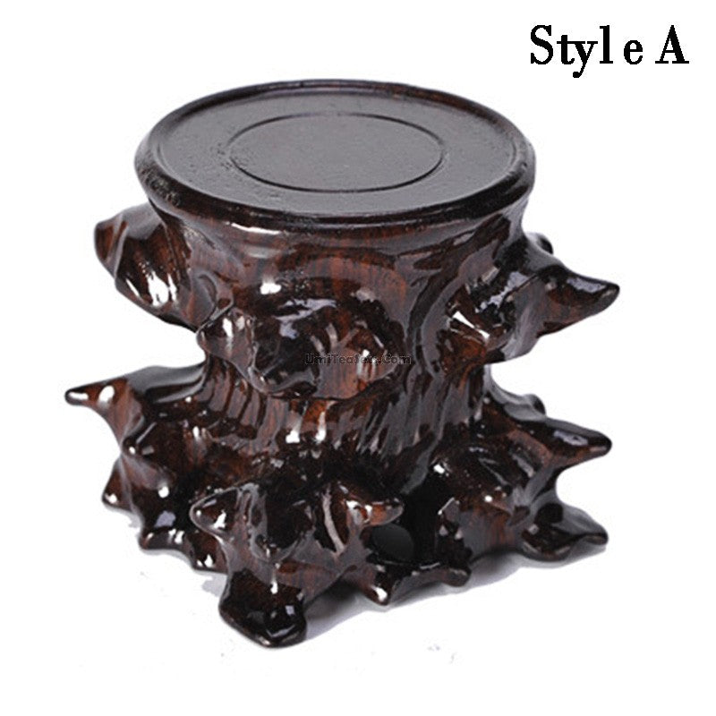 Handcrafted Catalpa Wood Tea Pot Stand - Natural Root Carving Tea Tray for Gongfu Tea Ceremony | Perfect for Chinese Tea Culture Enthusiasts & Home Decor