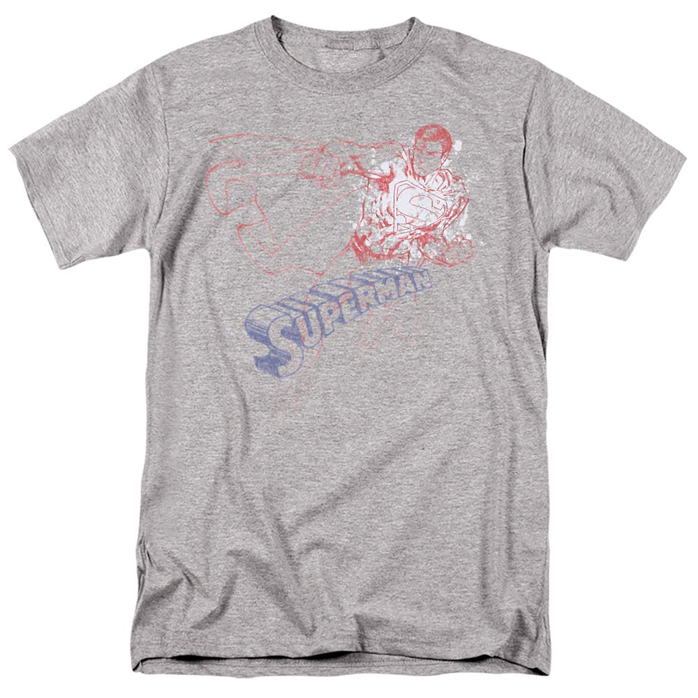 Superman Sketch Graphic Unisex T-Shirt for Men & Women - Casual Wear, Cosplay, and Superhero Fan Apparel