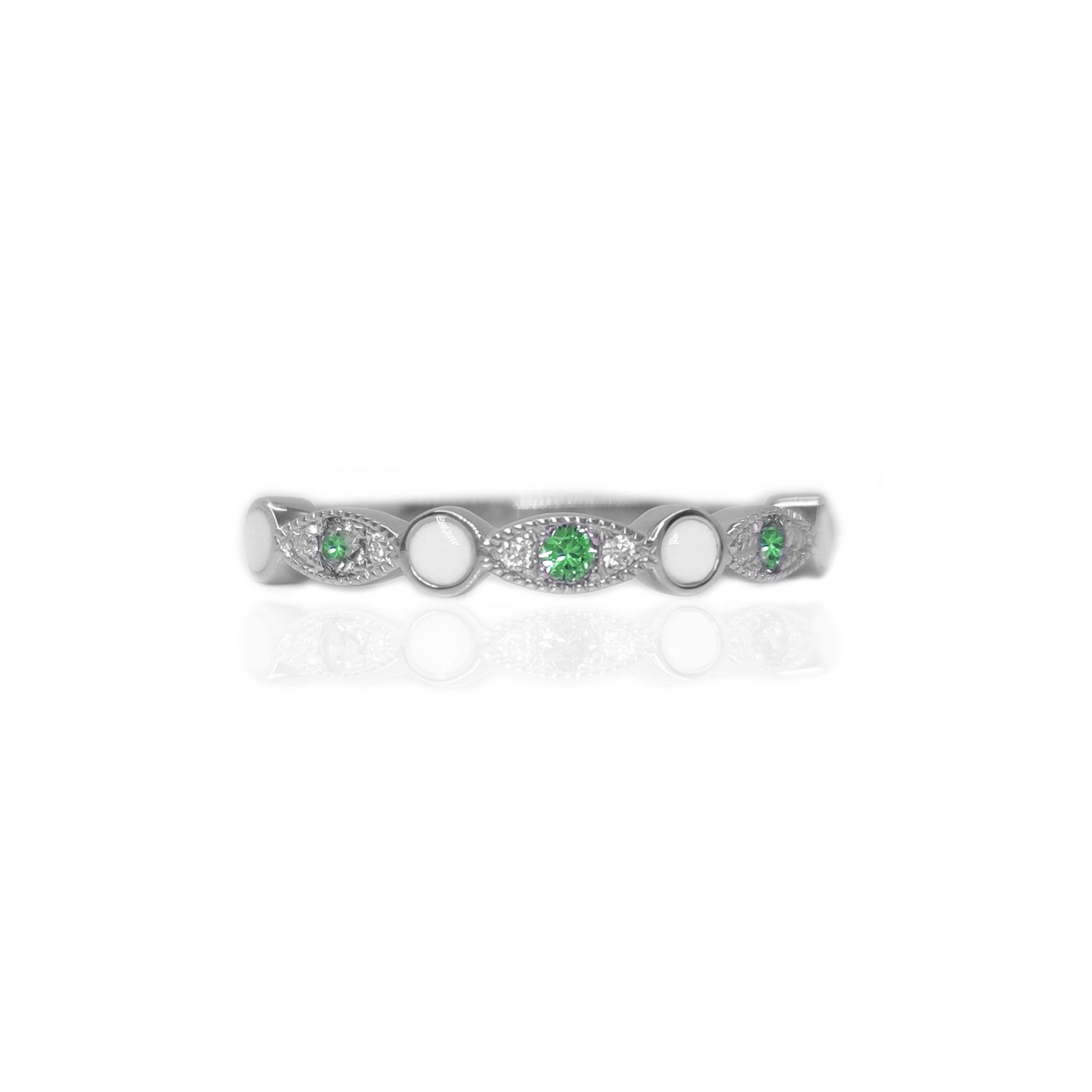 NurtureGlow Elegant Breast Milk Keepsake Ring with Birthstones - Personalized Memorial Jewelry for Moms, Baby Shower Gift & Mother's Day Present - Cherish Precious Memories of Motherhood