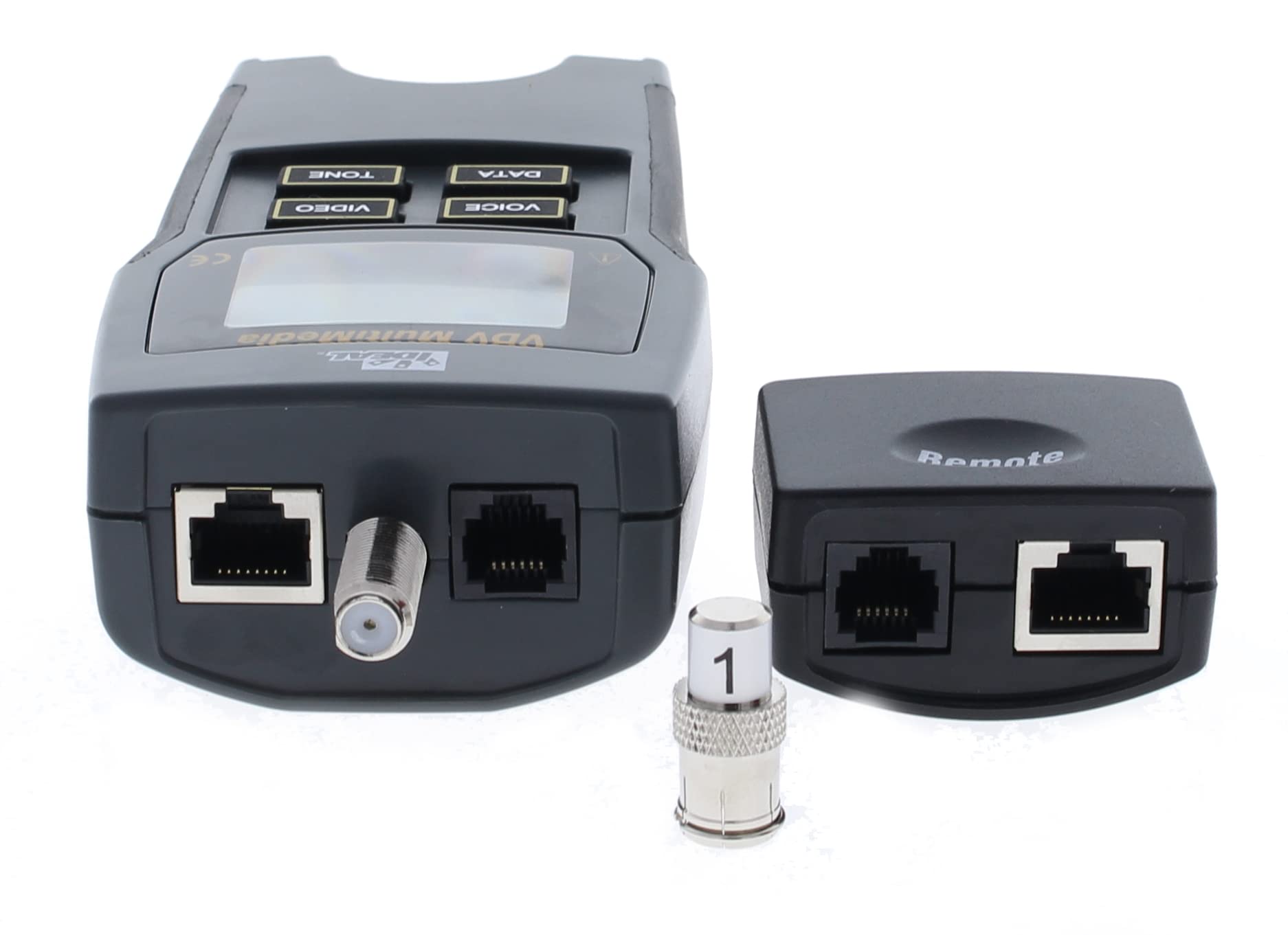 IDEAL INDUSTRIES INC. 33-856 VDV Multimedia Wiremap Tester - CAT3/5e/6/6A & RG-59/6/6 Quad Cable Tester for Voice/Data/Video Networks - Perfect for IT Technicians & Network Installations