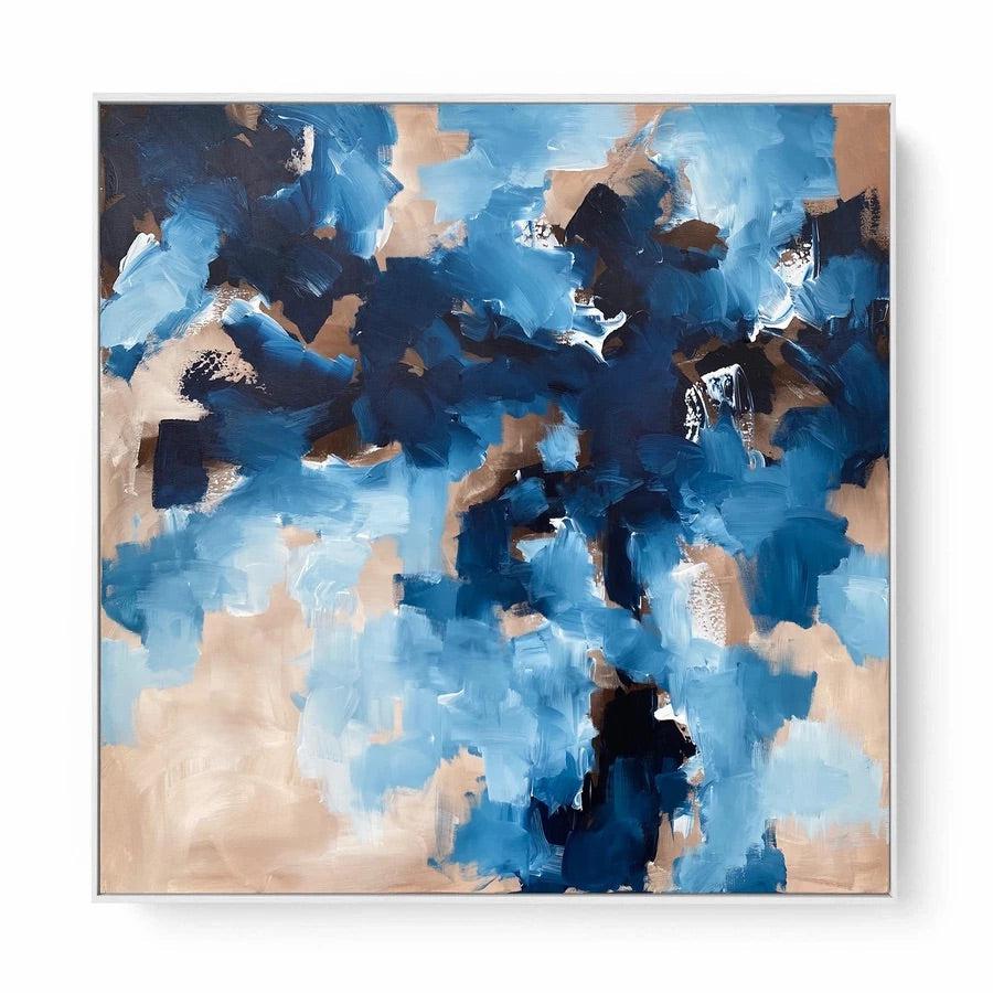 Run While You Can - Original Abstract Painting Wall Art for Home & Office Decor | Modern Canvas Artwork for Living Room, Bedroom or Gift