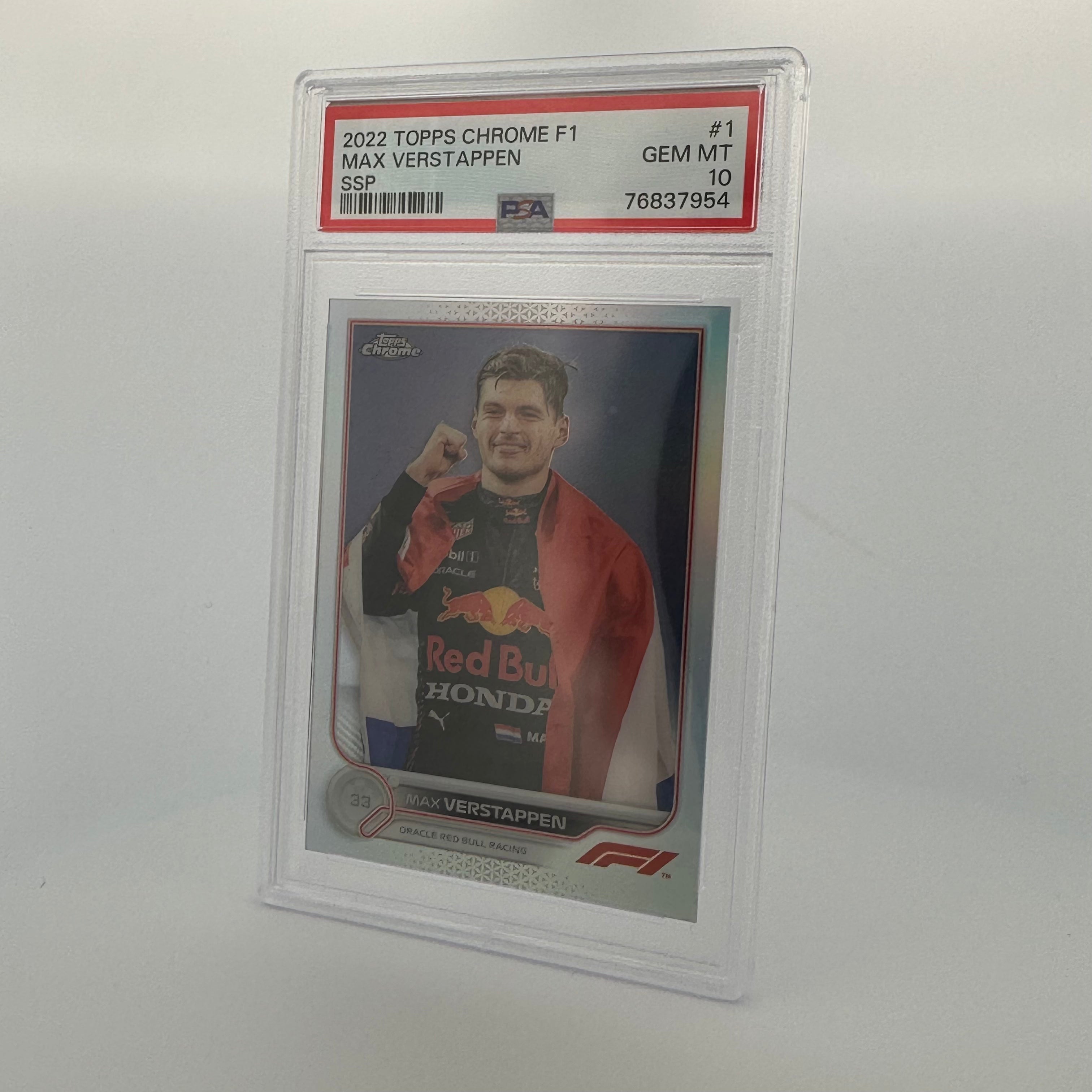 PSA 10 Graded MAX VERSTAPPEN #1 SSP Racing Card - Rare Collectible for F1 Fans & Sports Memorabilia Enthusiasts - Perfect for Display, Trading, and Investment