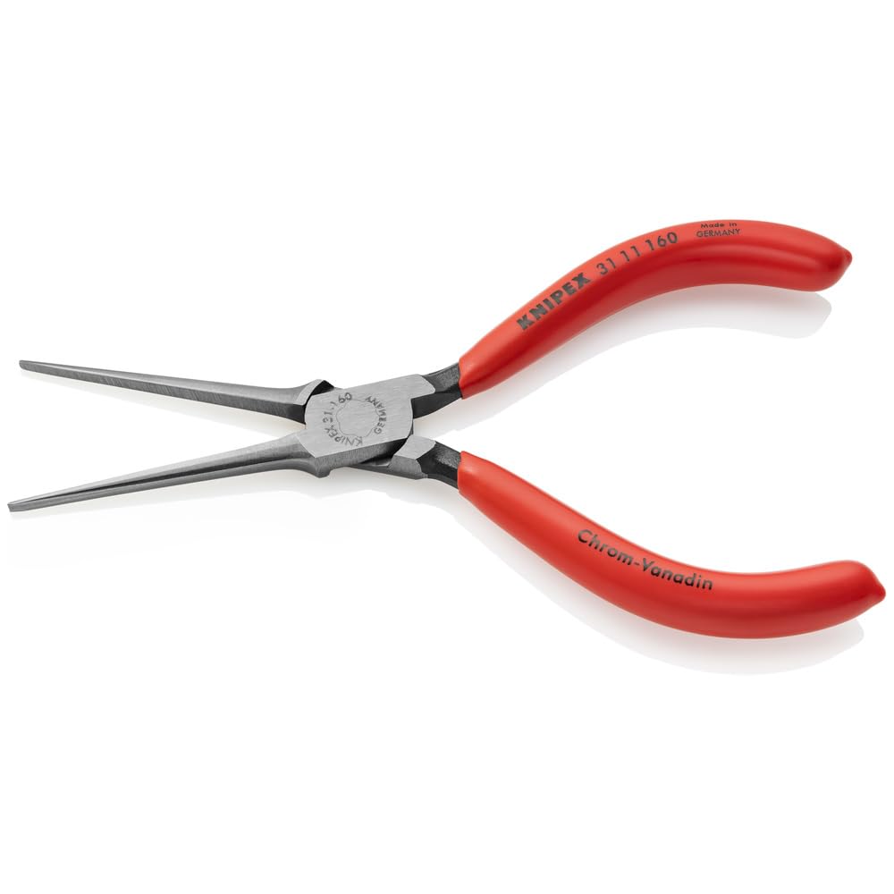 KNIPEX 81 11 250 Pipe Gripping Pliers with Replaceable Plastic Jaws & 31 11 160 Needle Nose Pliers - Professional Plumbing and Electrical Tool Set for DIY, Home Repair, and Industrial Use