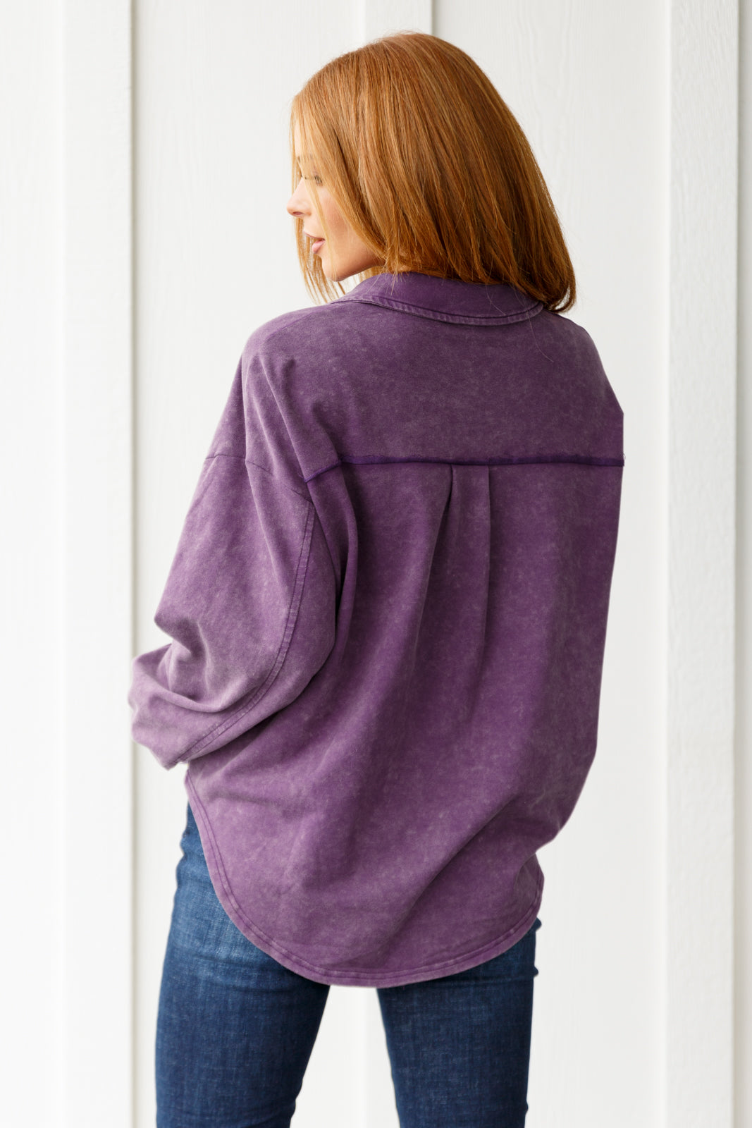 Purple Sequins Shacket for Women - Stylish Sparkly Jacket for Parties, Night Out & Special Occasions