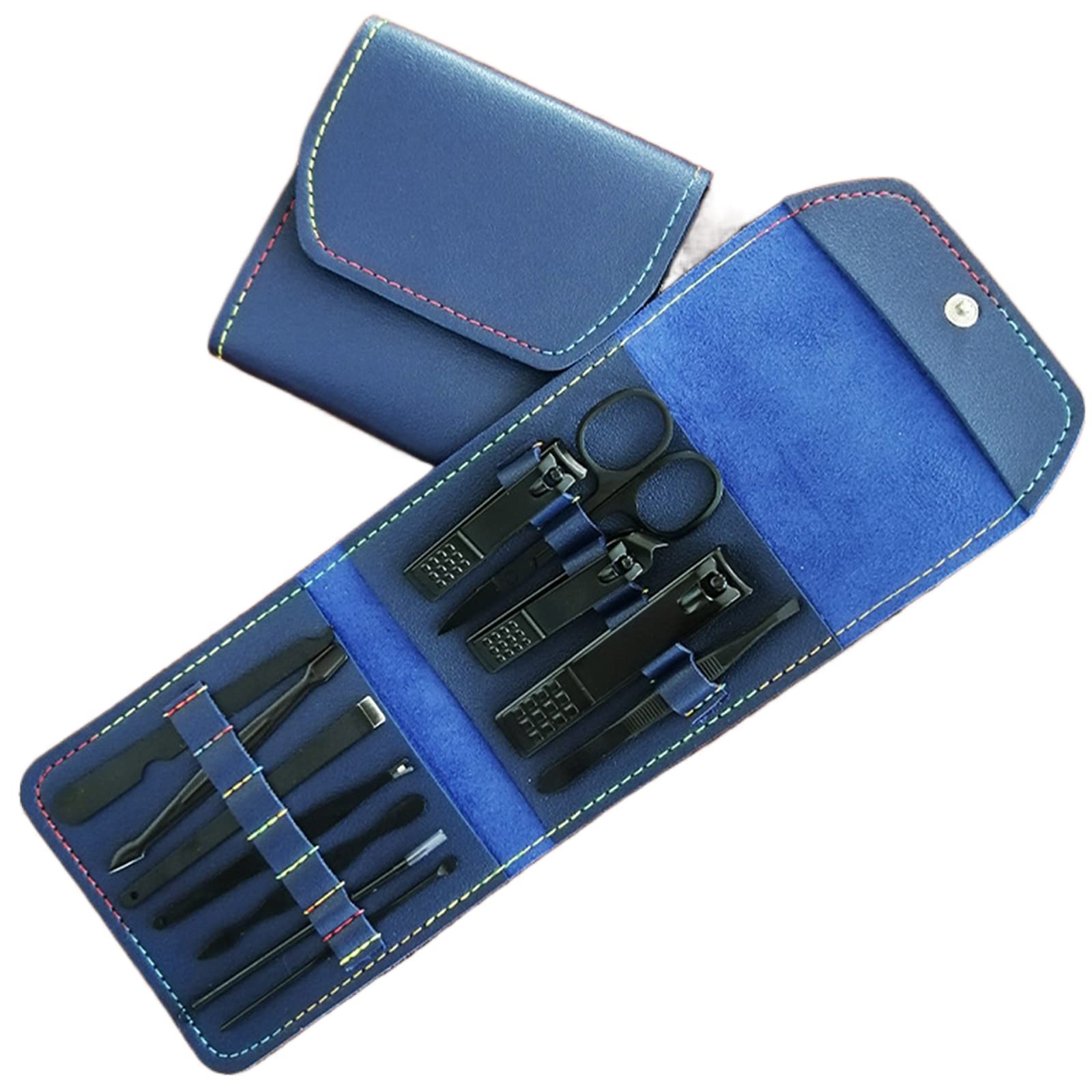 Premium Portable Pedicure & Manicure Kit - 12-in-1 Nail Clippers Set with Nail File, Cuticle Trimmer, Dead Skin Remover & Eyebrow Scissors for Professional Hand & Foot Care - Perfect for Travel, Home Spa & Salon Use