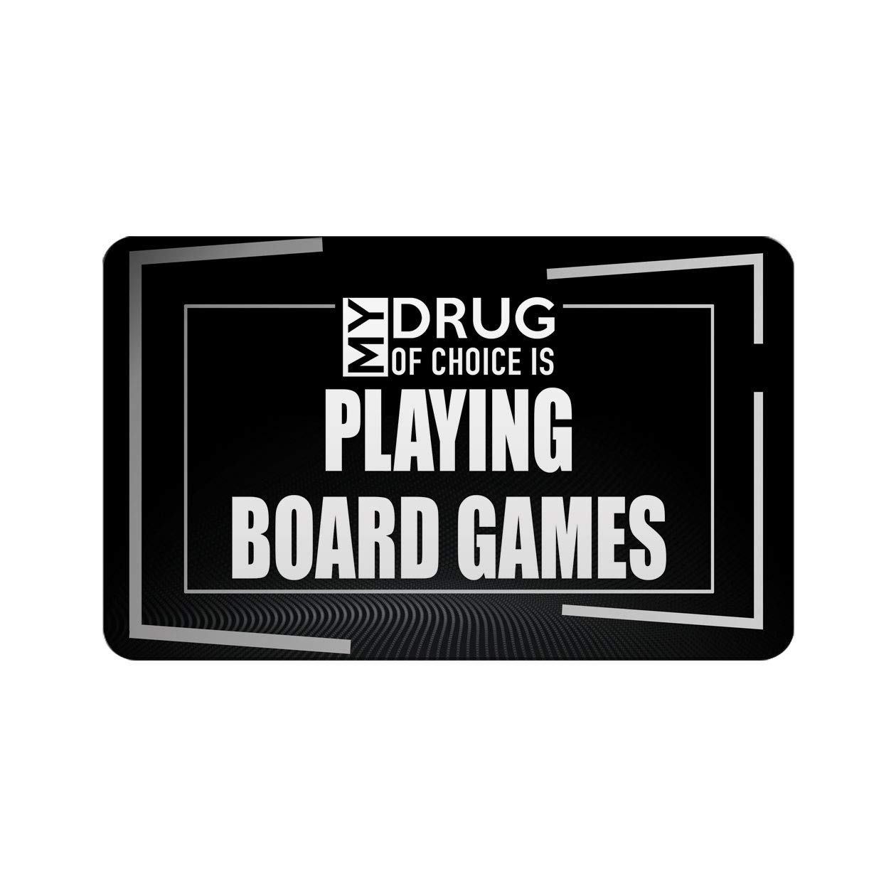 Makoroni - 'My Drug of Choice is Playing Board Games' Funny Fridge Magnet (2.75x3.5 Inch) - Perfect for Game Nights, Gamer Gifts & Kitchen Decor - Refrigerator Magnet for Board Game Lovers