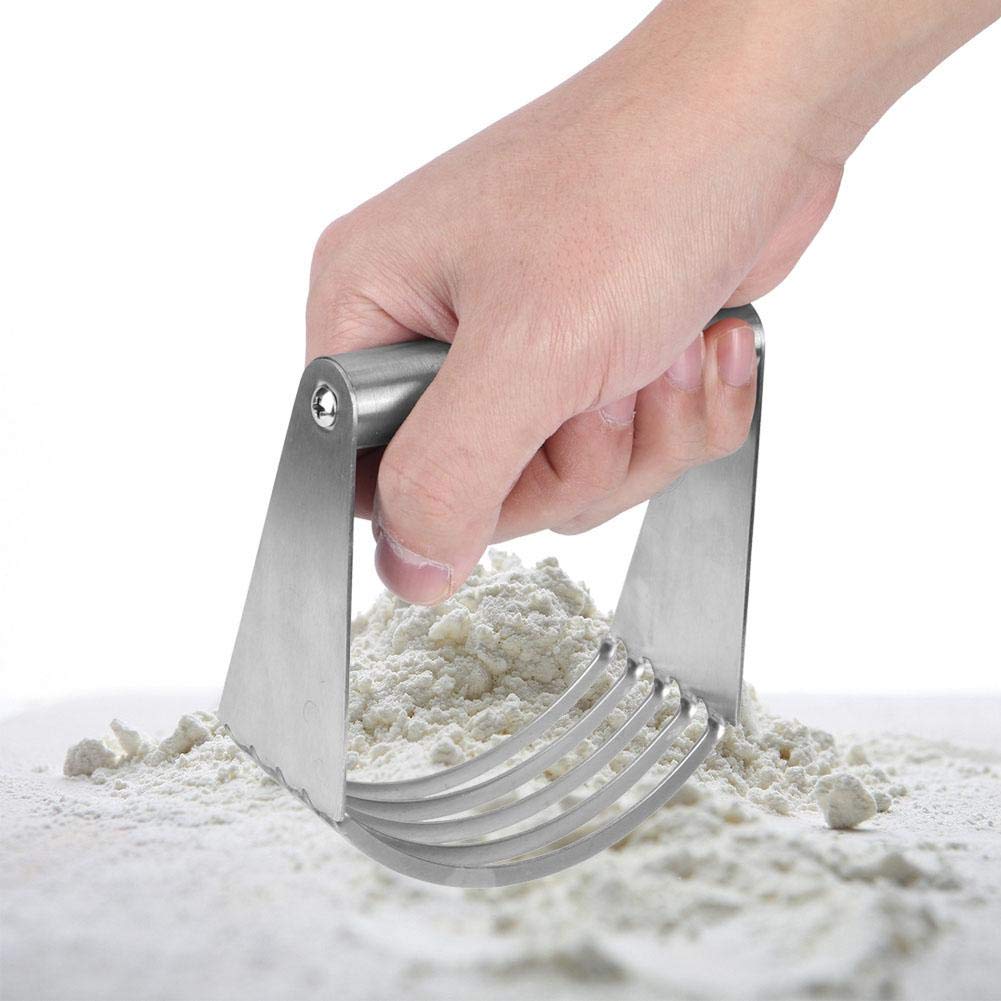 Stainless Steel Dough Blender & Pastry Cutter - Professional Baking Tool for Pie Crust, Cookies & Pastry Dough - Perfect for Home Kitchen & Bakery Use