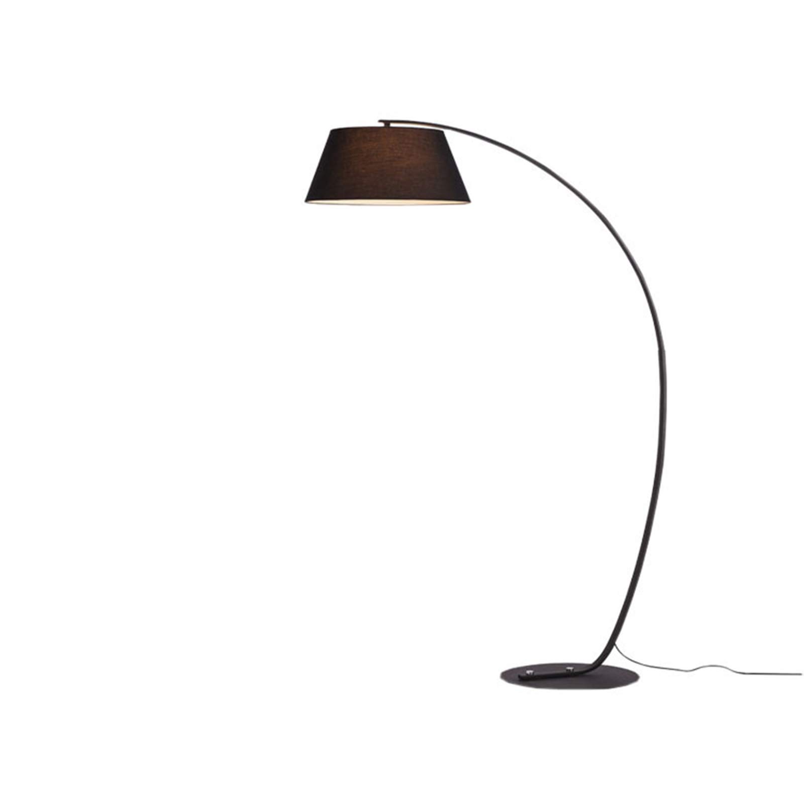 AWJK Natural Daylight Floor Lamp - Adjustable Standing Sunlight Craft Lamp for Living Room, Bedroom & Study - 12W Black Linen Reading Light - Perfect for Reading, Crafting & Relaxation