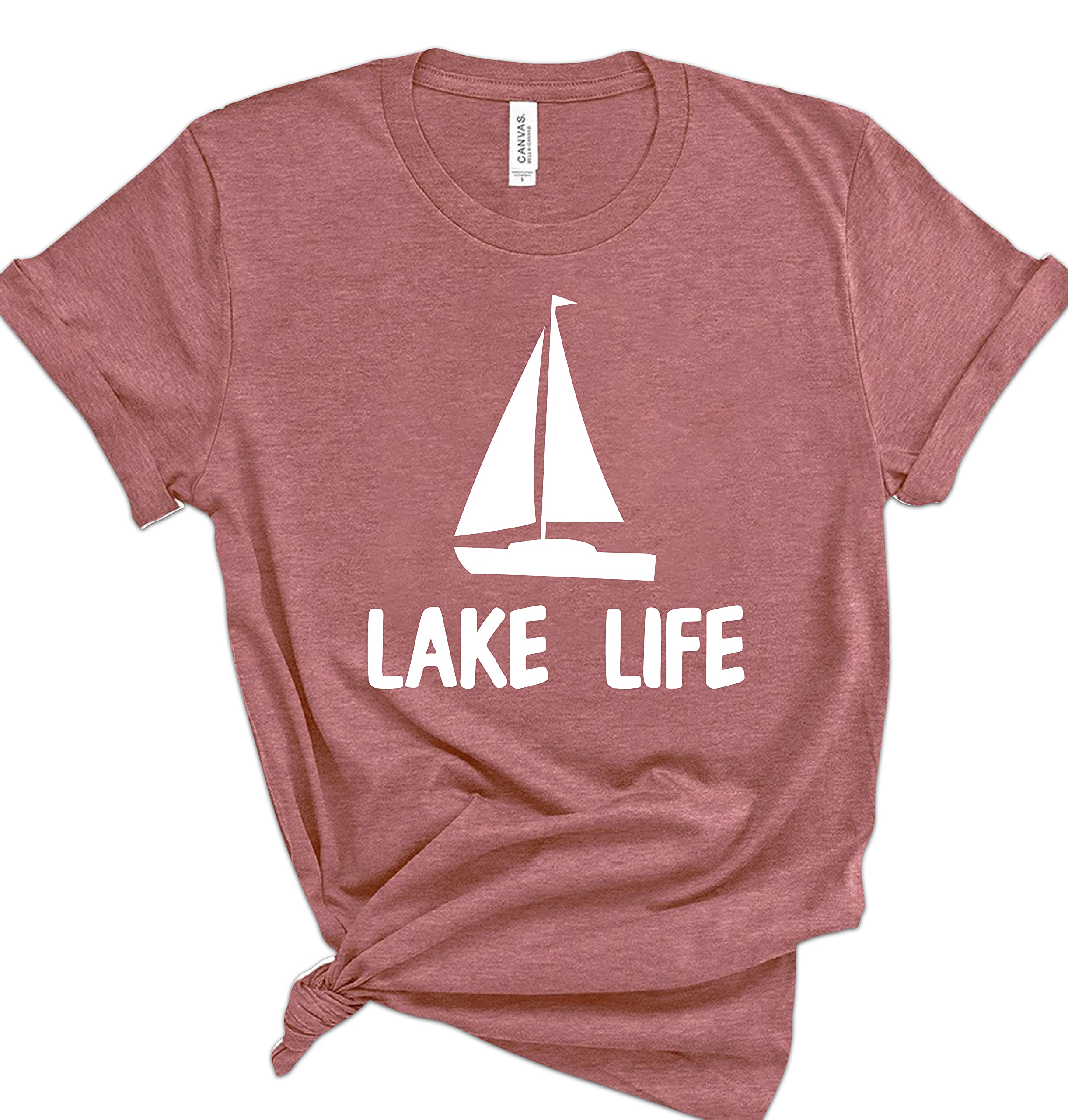Lake Life Boat Graphic T-Shirts for Men & Women - Comfortable Summer Camping & Vacation Tees - Perfect Lake Life Gift for Outdoor Enthusiasts - Ideal for Beach Trips, Boating, and Relaxing by the Water