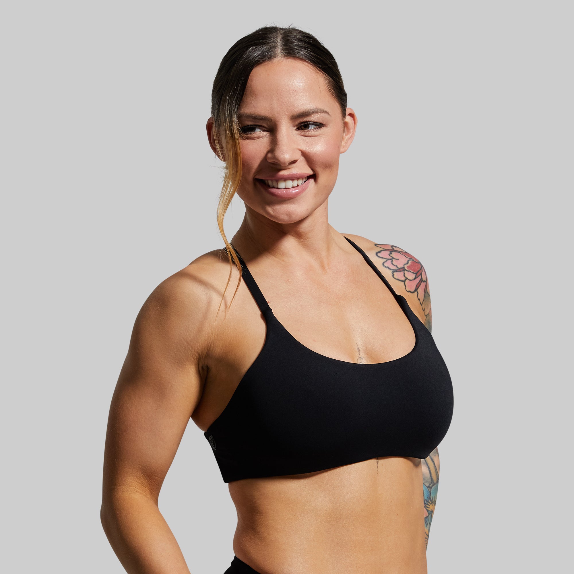 Serenity Sports Bra for Women - High Support Workout Bra, Breathable & Comfortable Yoga Bra (Black) - Perfect for Running, Gym, Yoga & Activewear