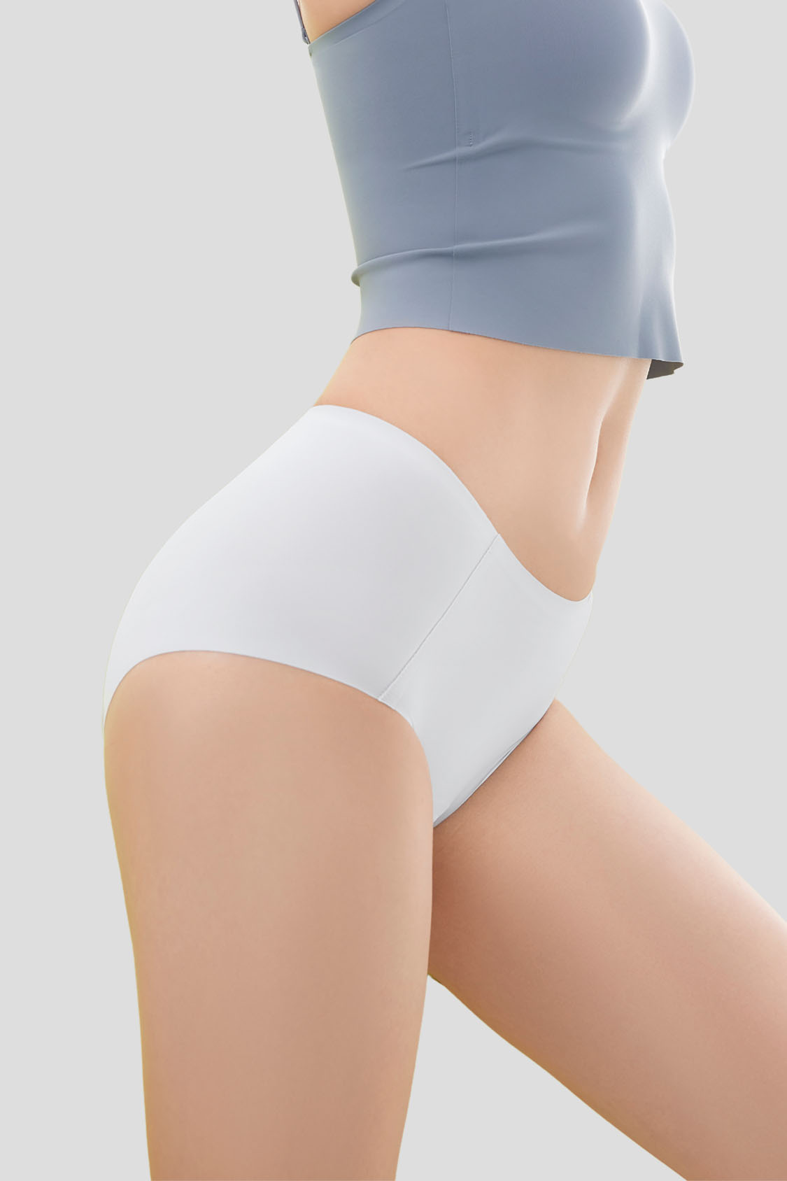 Bare Women's No W Seamless Sports Briefs - Comfortable Workout Underwear for Yoga, Running & Gym - High Waist Breathable Panties for Active Women